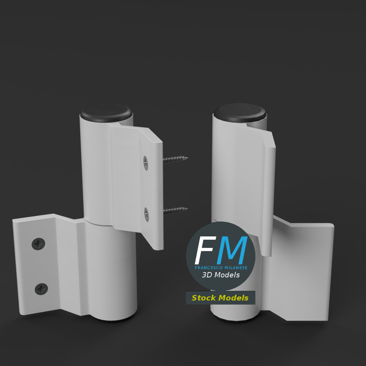3D-Modell - Fensterladen-Scharniere - 05