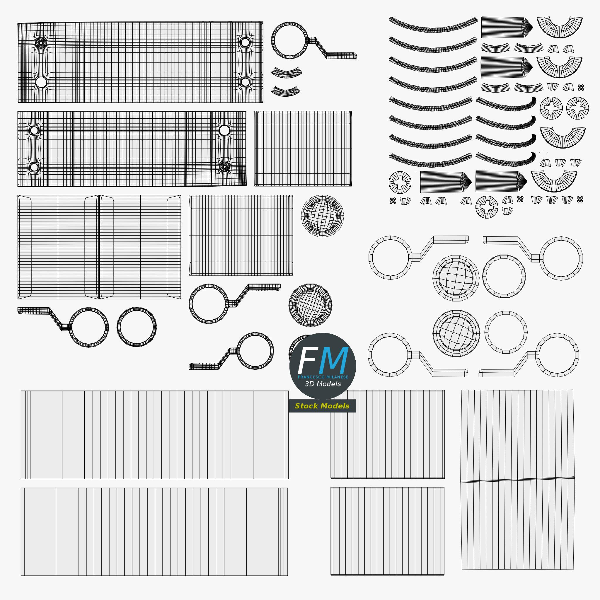 3D-Modell - Fensterladen-Scharniere - 11 3D-Modell - Fensterladen-Scharniere - 11