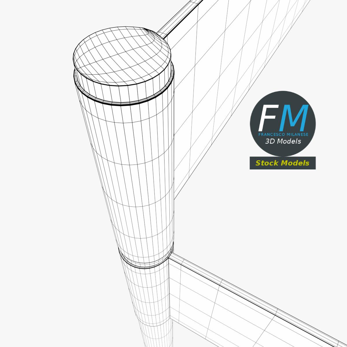3D-Modell - Richtungswegweiser - 08