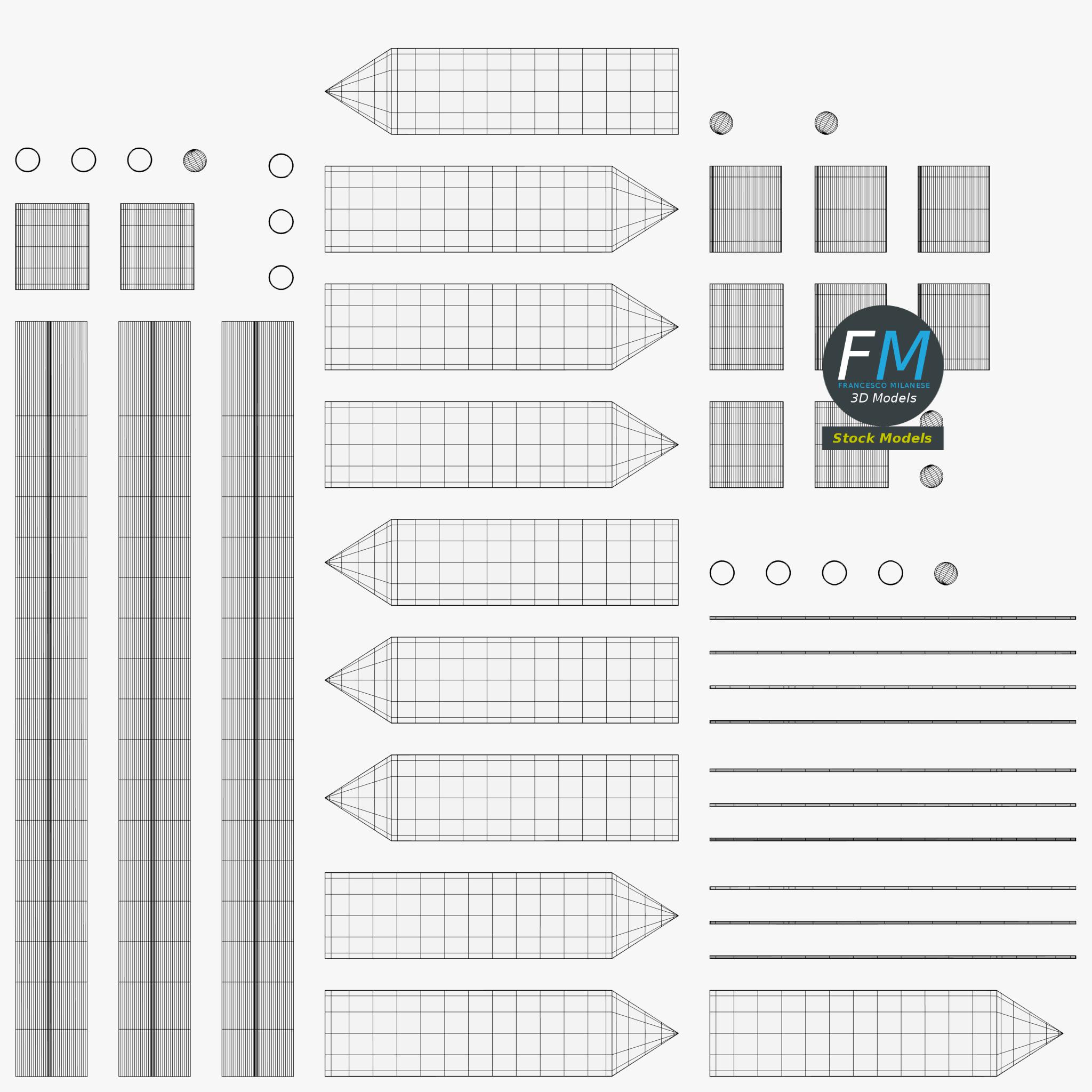 3D-Modell - Richtungswegweiser - 11 3D-Modell - Richtungswegweiser - 11