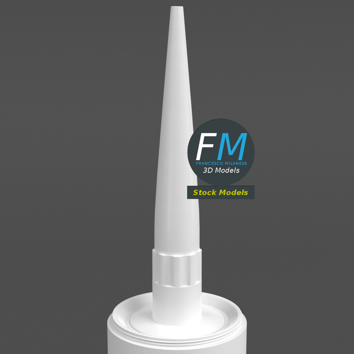 3D-Modell - Silikondichtstoff-Kartusche - 04