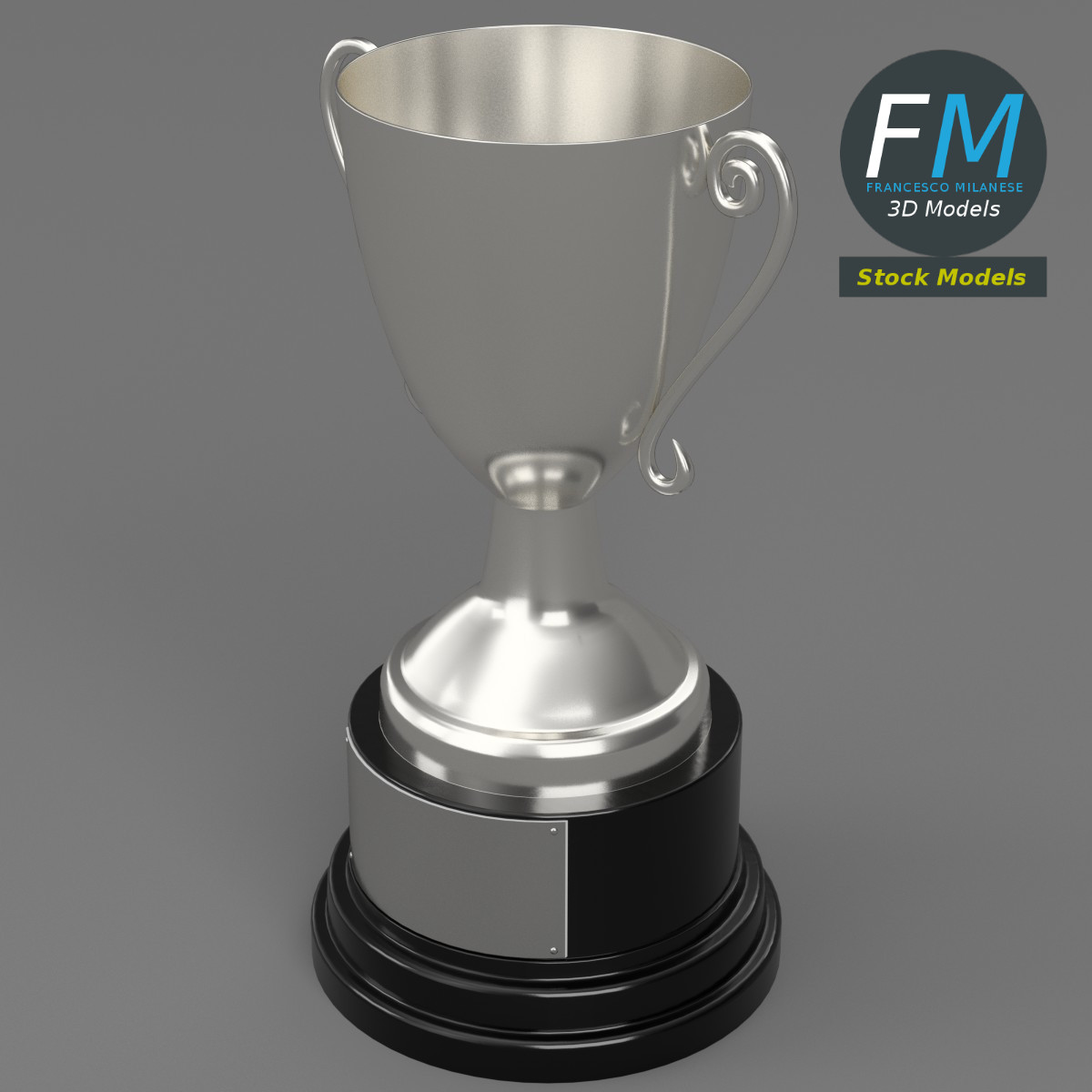 3D-Modell - Silberner Trophäenpokal - 02