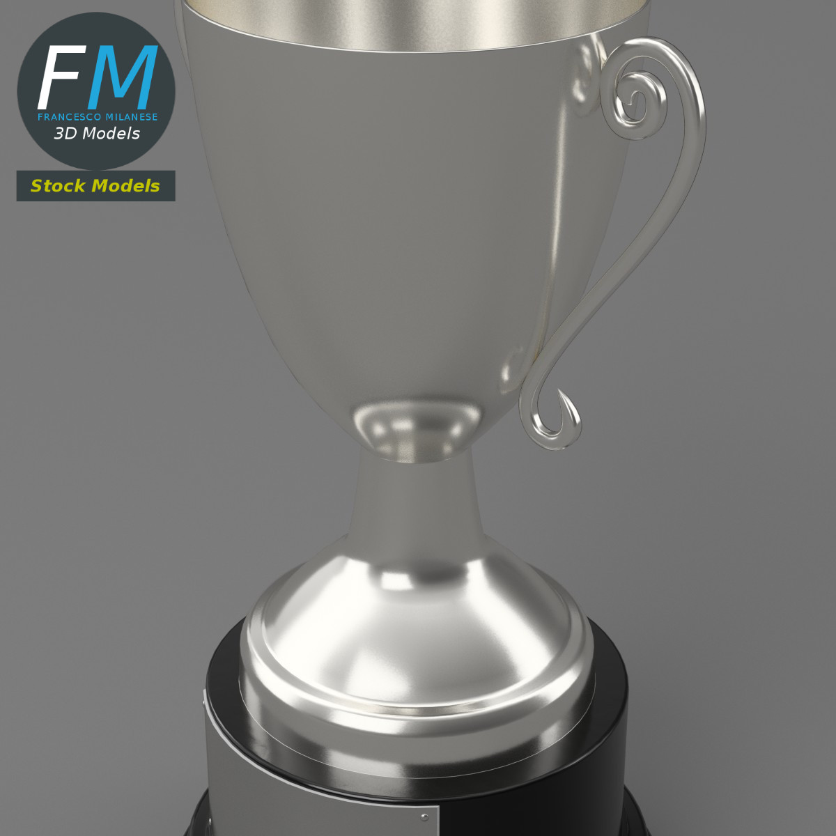 3D-Modell - Silberner Trophäenpokal - 05