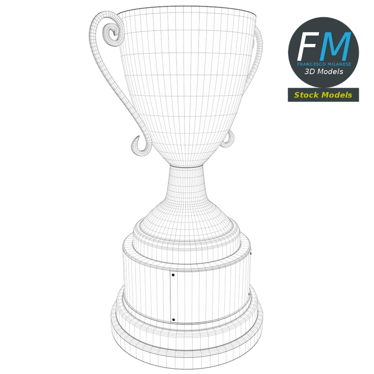 3D-Modell - Silberner Trophäenpokal - 07