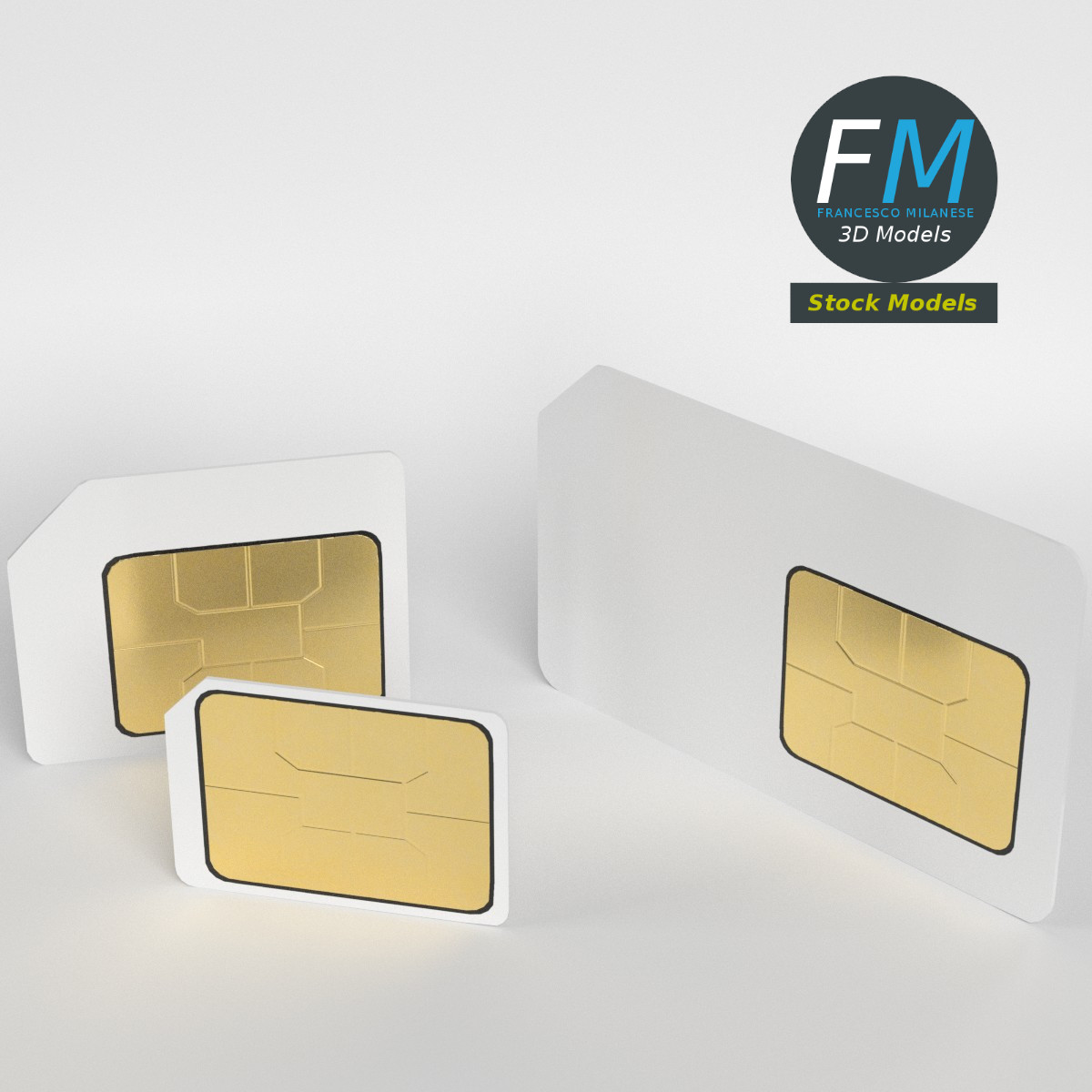 3D-Modell - SIM-Karten - 02