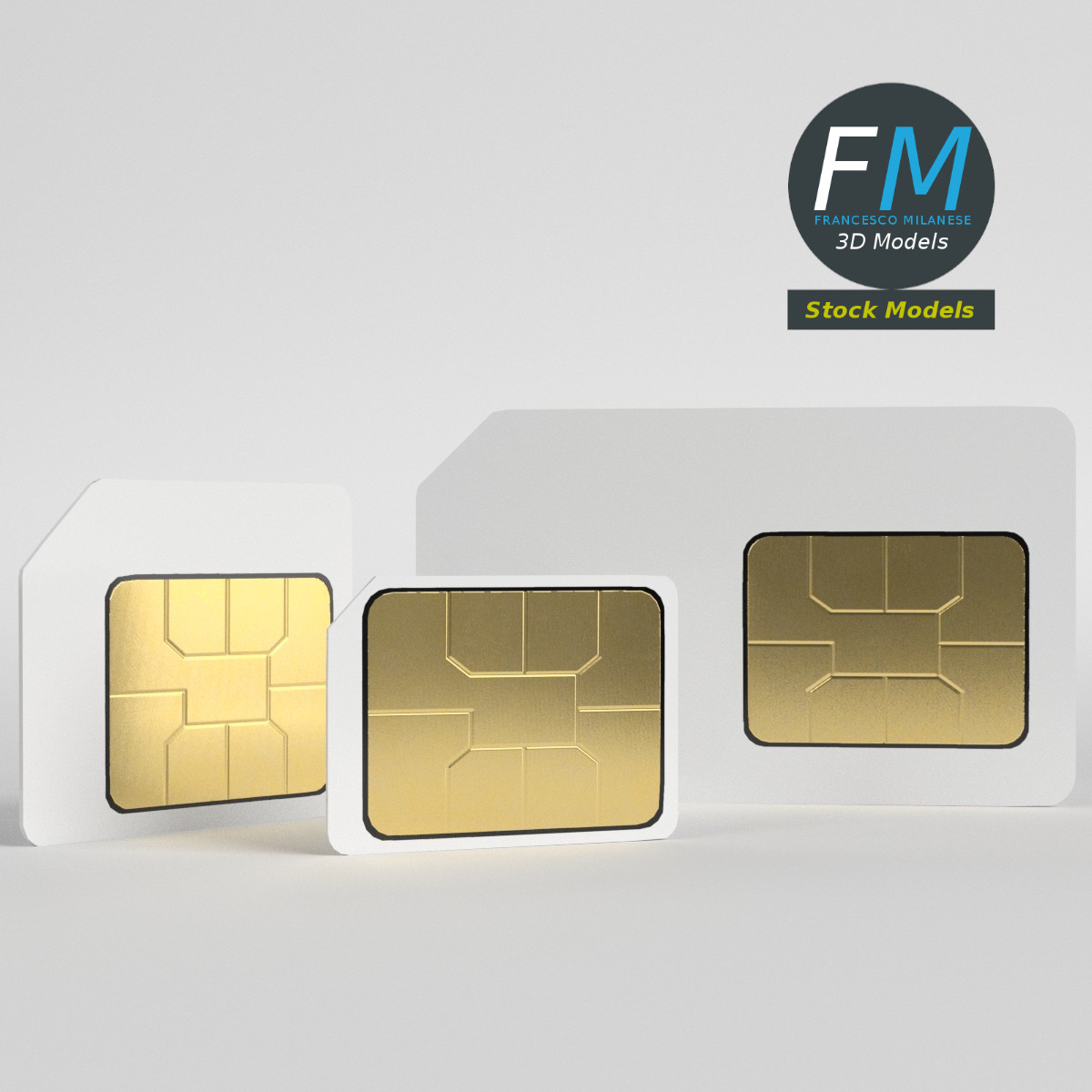 3D-Modell - SIM-Karten - 03