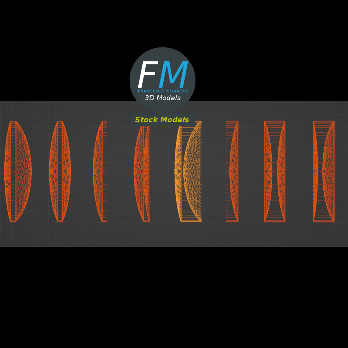 3D-Modell - Einfache Optische Linsen - 02