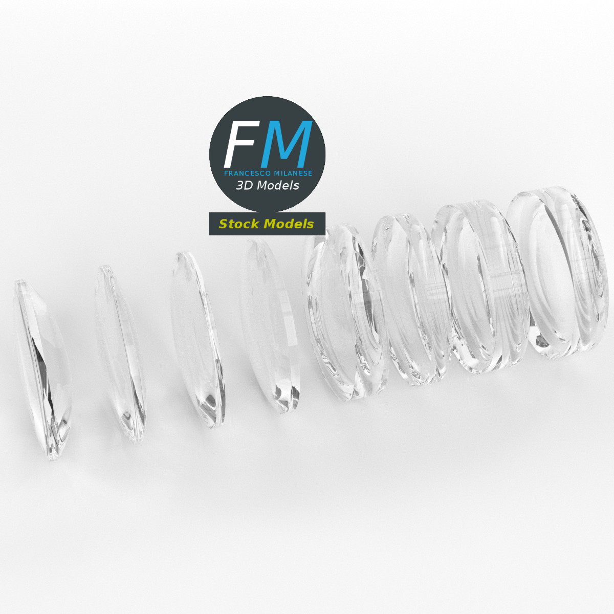 3D-Modell - Einfache Optische Linsen - 04