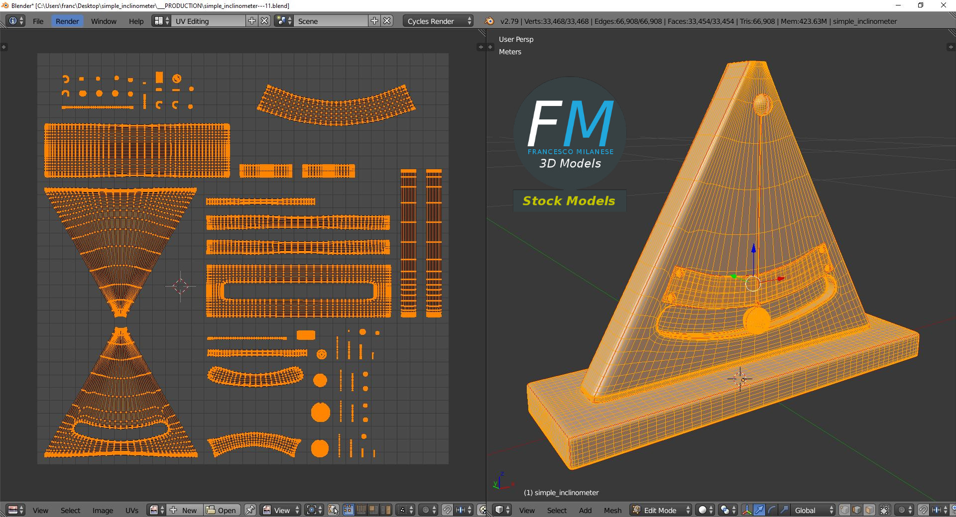 3D-Modell - Einfacher Neigungsmesser - 10