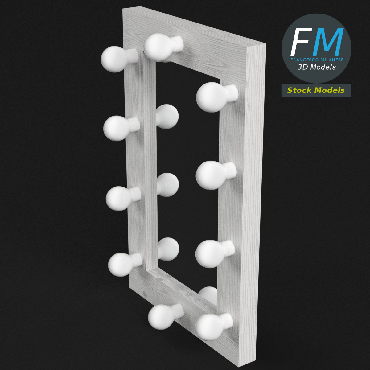 3D-Modell - Einfacher Schminkspiegel - 02