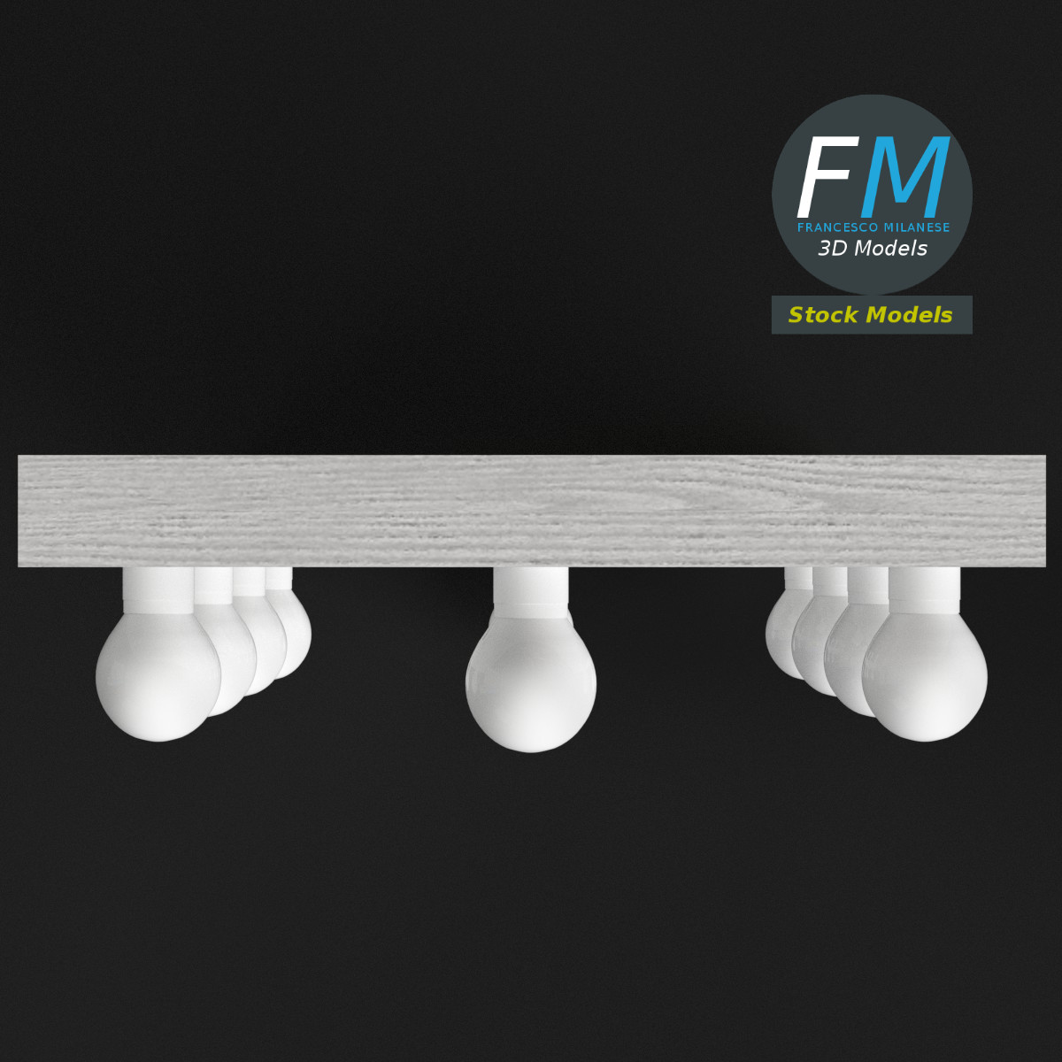 3D-Modell - Einfacher Schminkspiegel - 06
