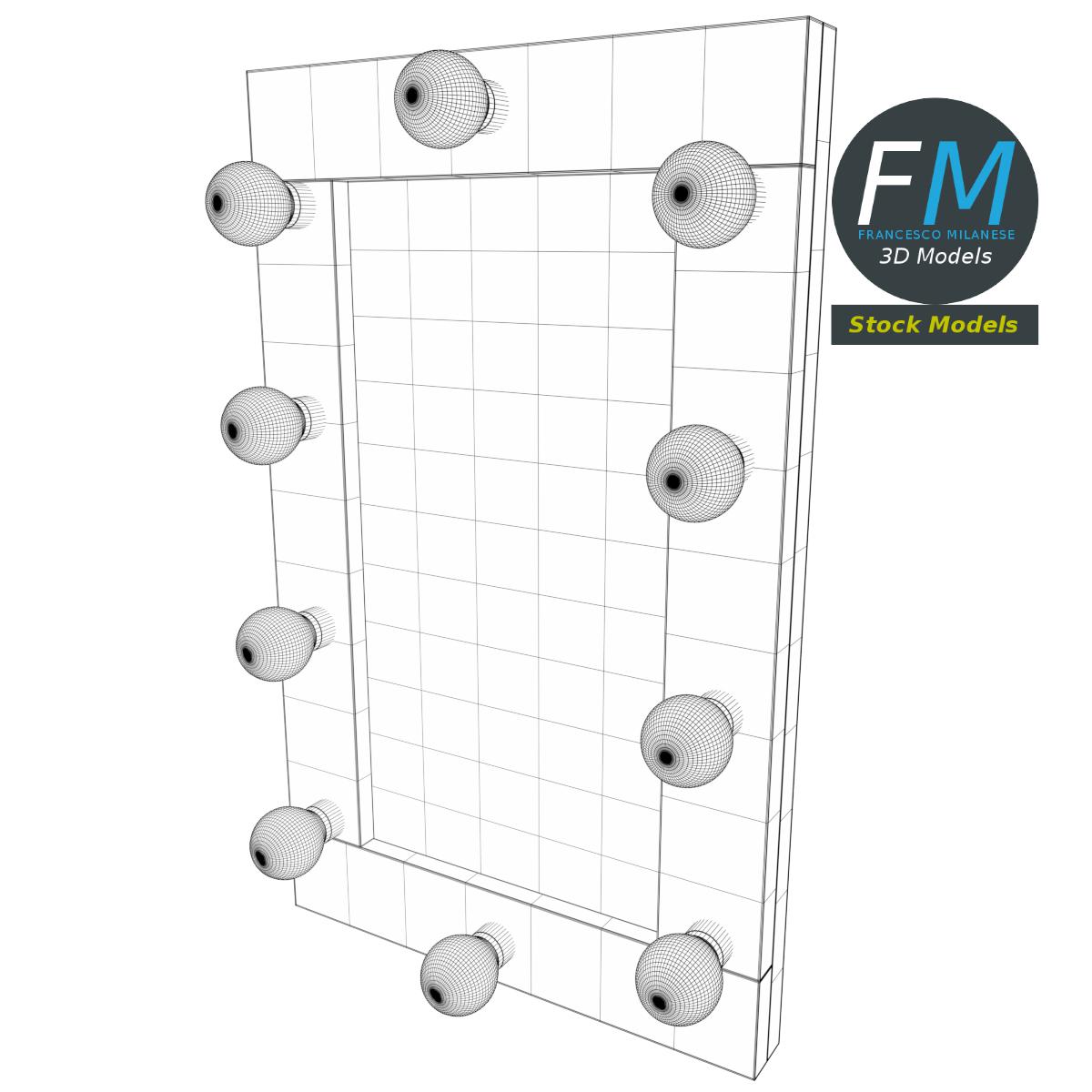 3D-Modell - Einfacher Schminkspiegel - 07