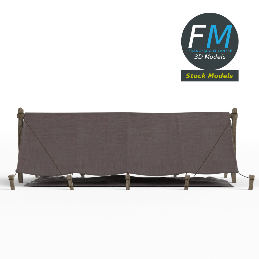 3D-Modell - Einfaches Firstzelt - 04