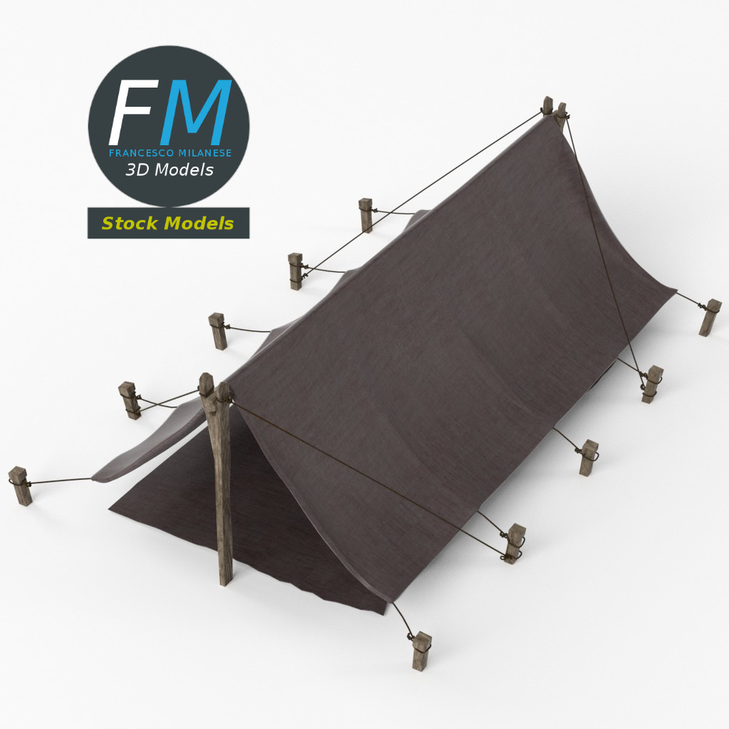 3D-Modell - Einfaches Firstzelt - 05
