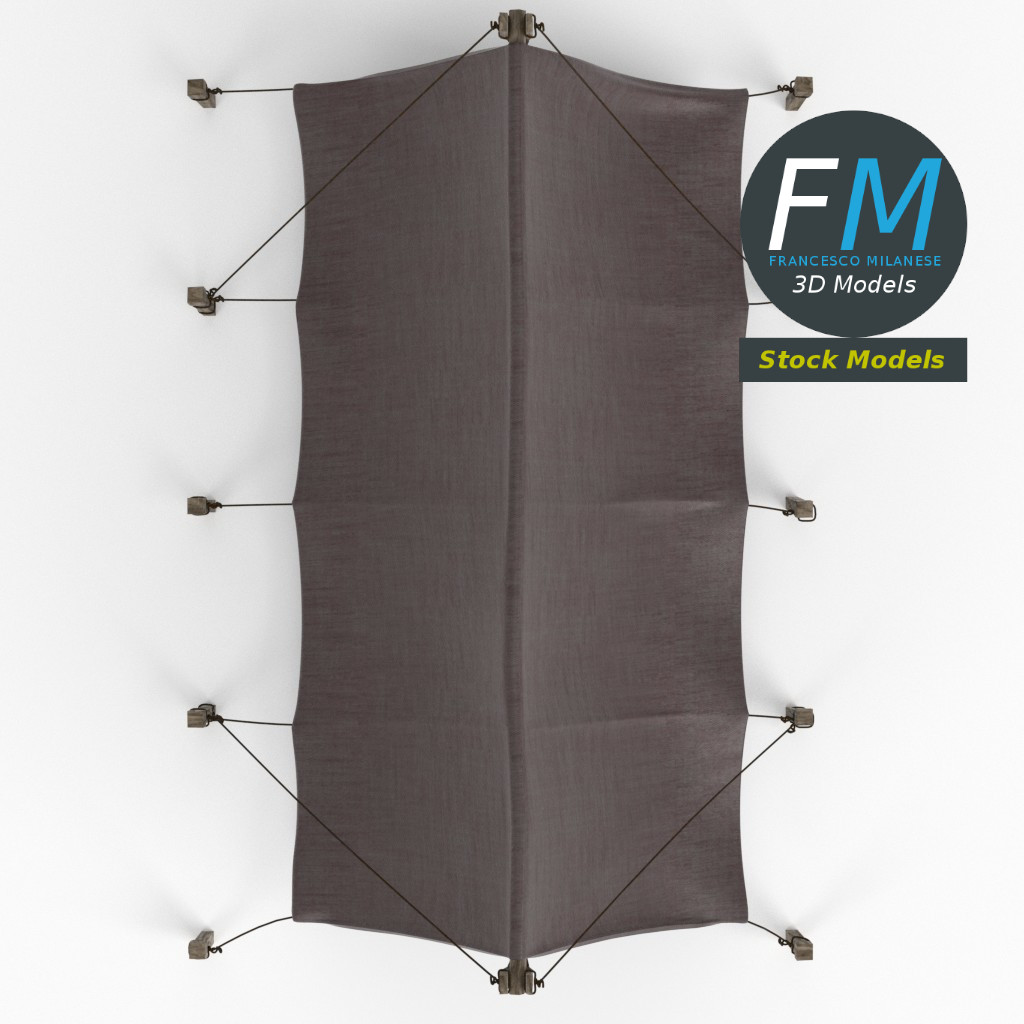 3D-Modell - Einfaches Firstzelt - 06