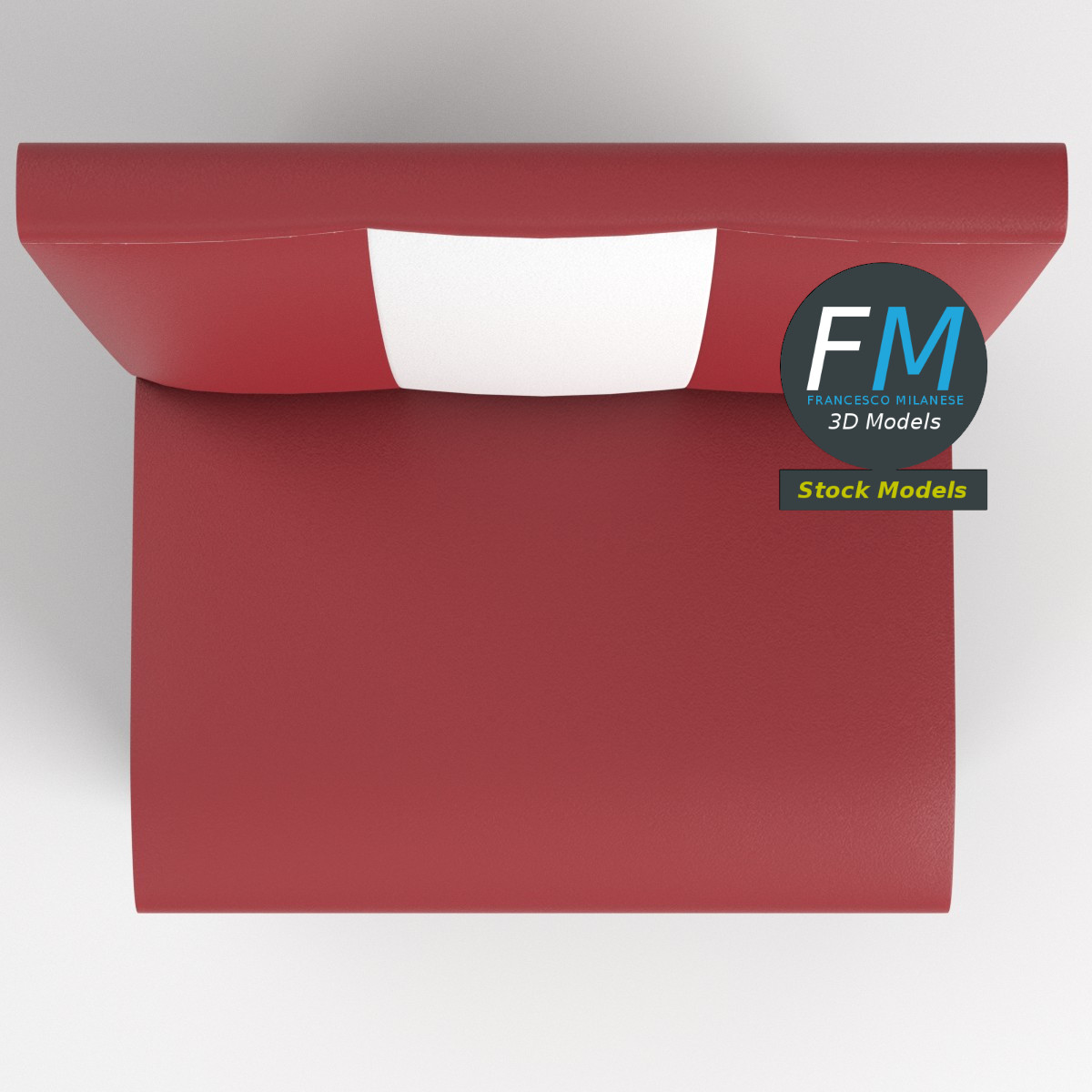3D-Modell - Einsitzige Diner-Bankette - 06