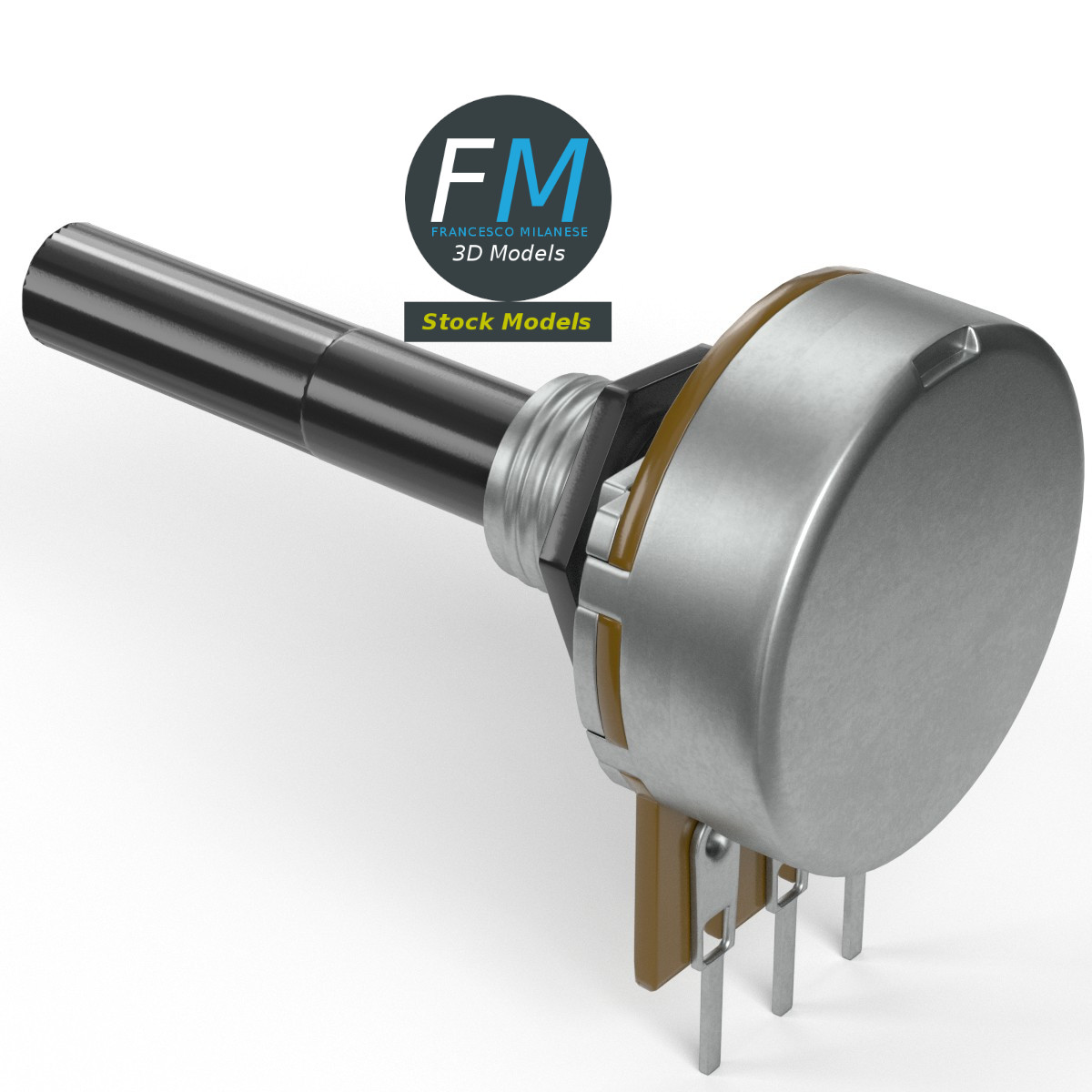 3D-Modell - Einfach-Drehpotentiometer - 02