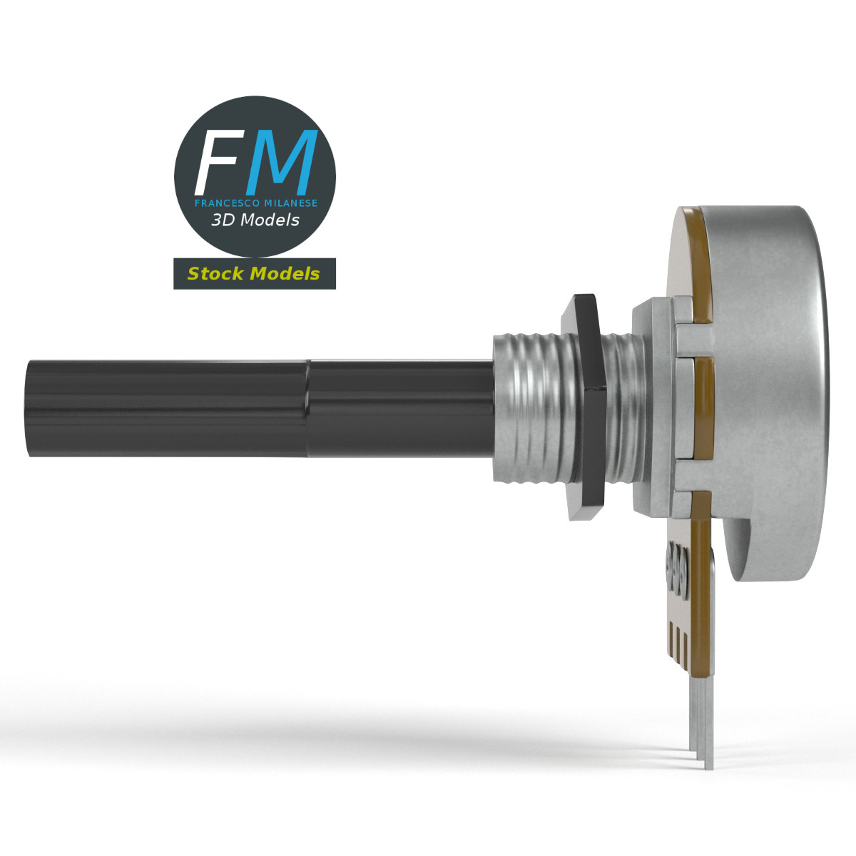 3D-Modell - Einfach-Drehpotentiometer - 03