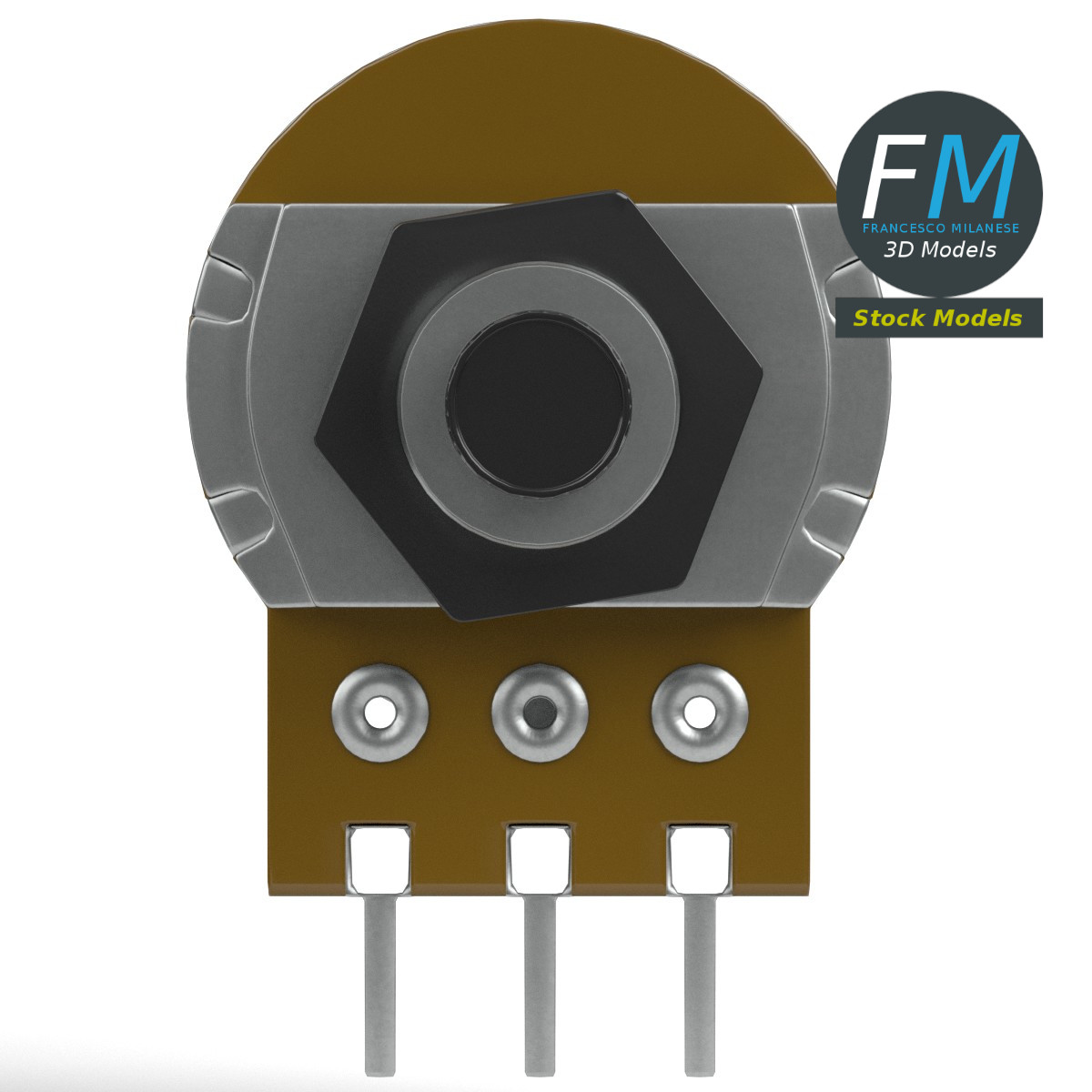 3D-Modell - Einfach-Drehpotentiometer - 04