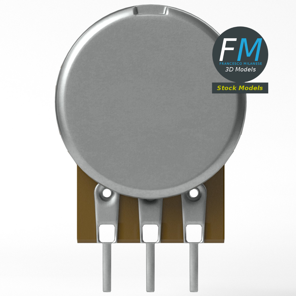 3D-Modell - Einfach-Drehpotentiometer - 05