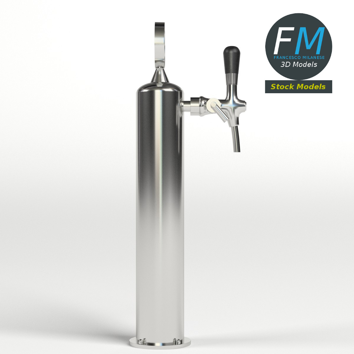 3D-Modell - Einzelner Bierzapfhahn - 04