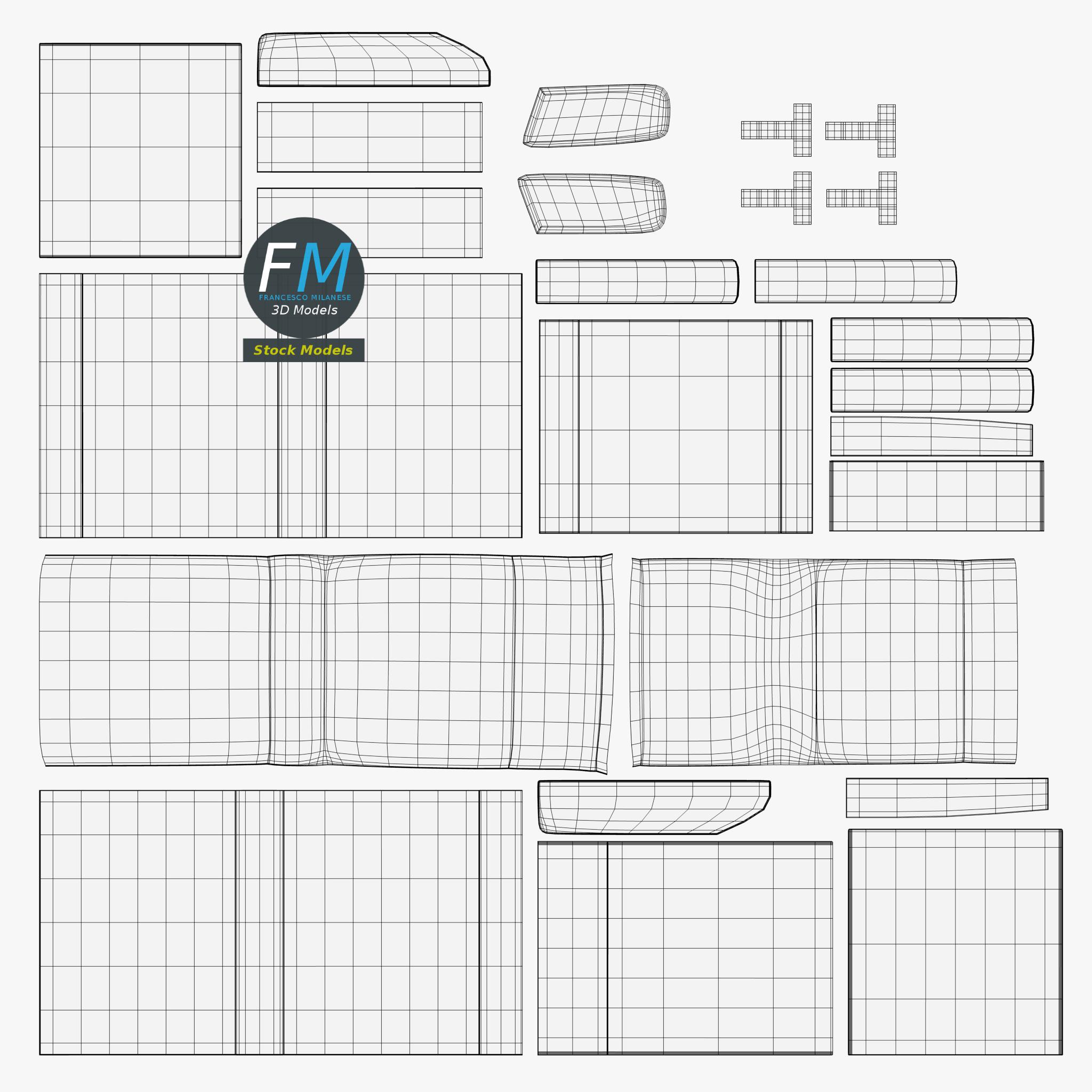 3D-Modell - Einsitzer-Sofa - 11 3D-Modell - Einsitzer-Sofa - 11