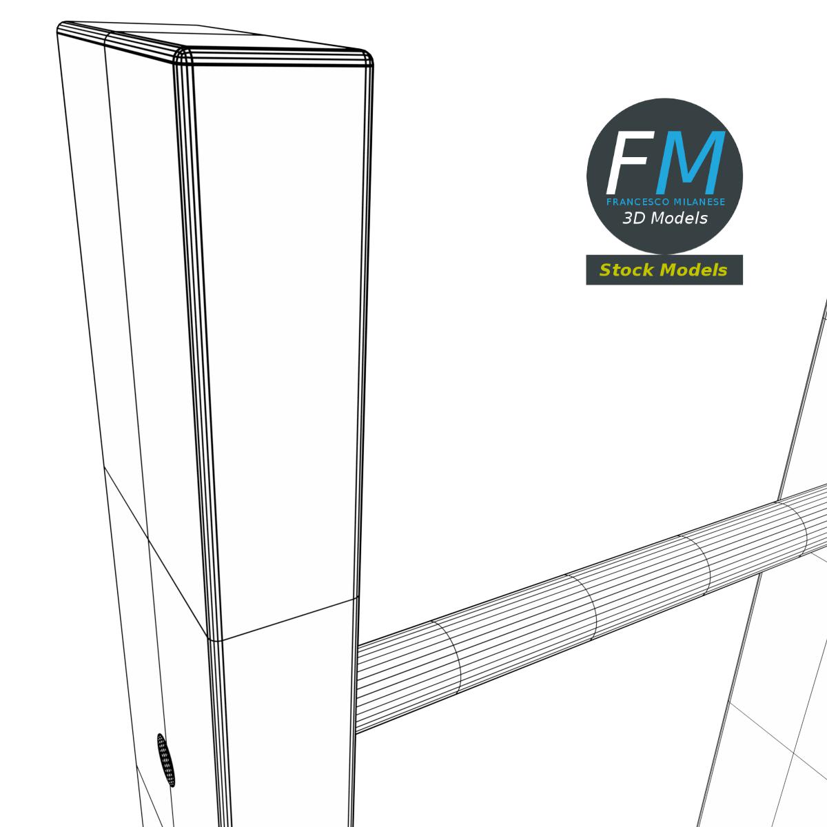 3D-Modell - Gerade Holzleiter - 08