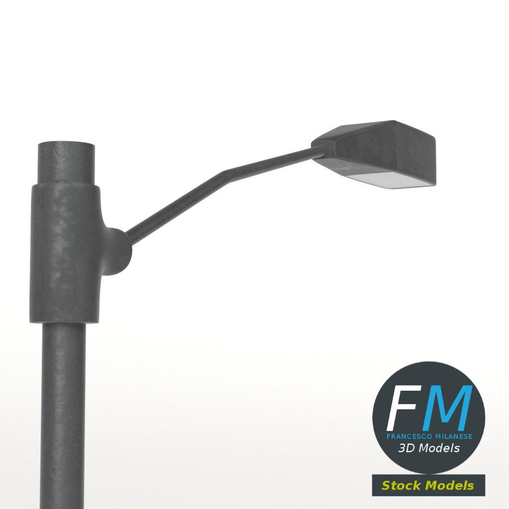3D-Modell - Einzelne Straßenlaterne - 04