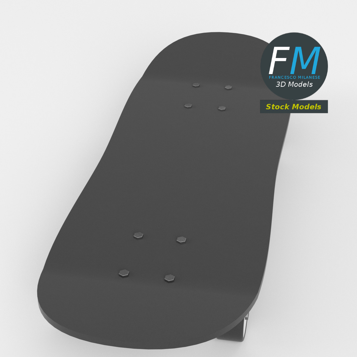 3D-Modell - Skateboard - 02