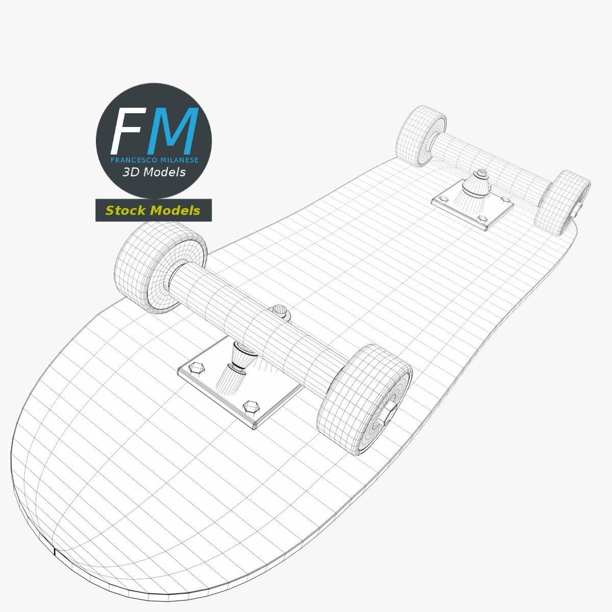3D-Modell - Skateboard - 08