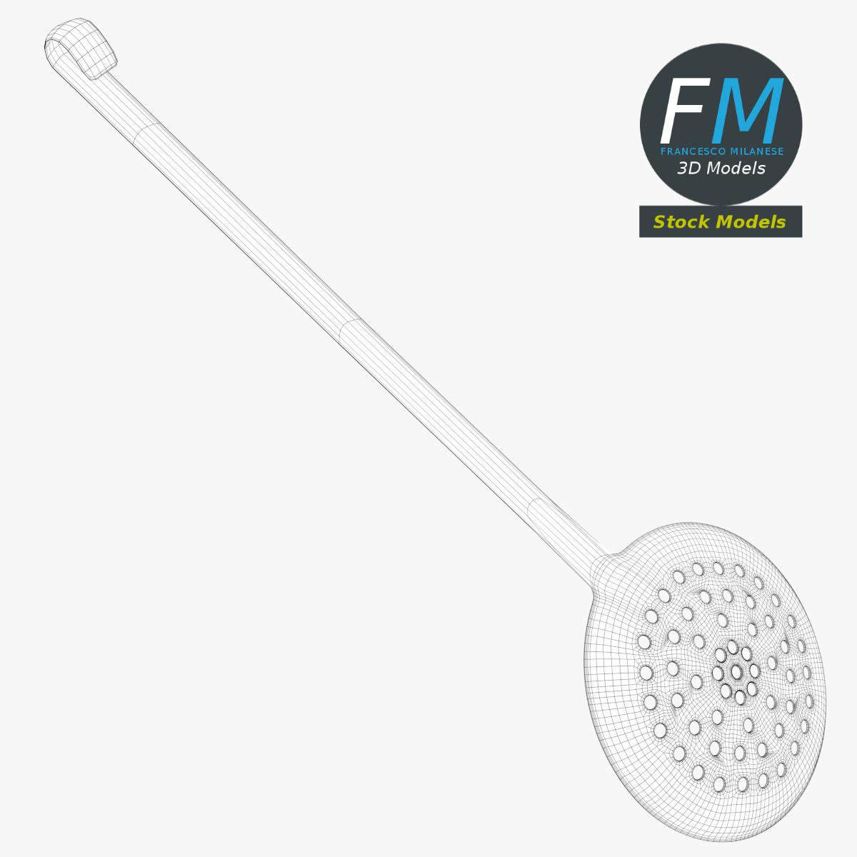 3D-Modell - Küchenschaumlöffel - 08