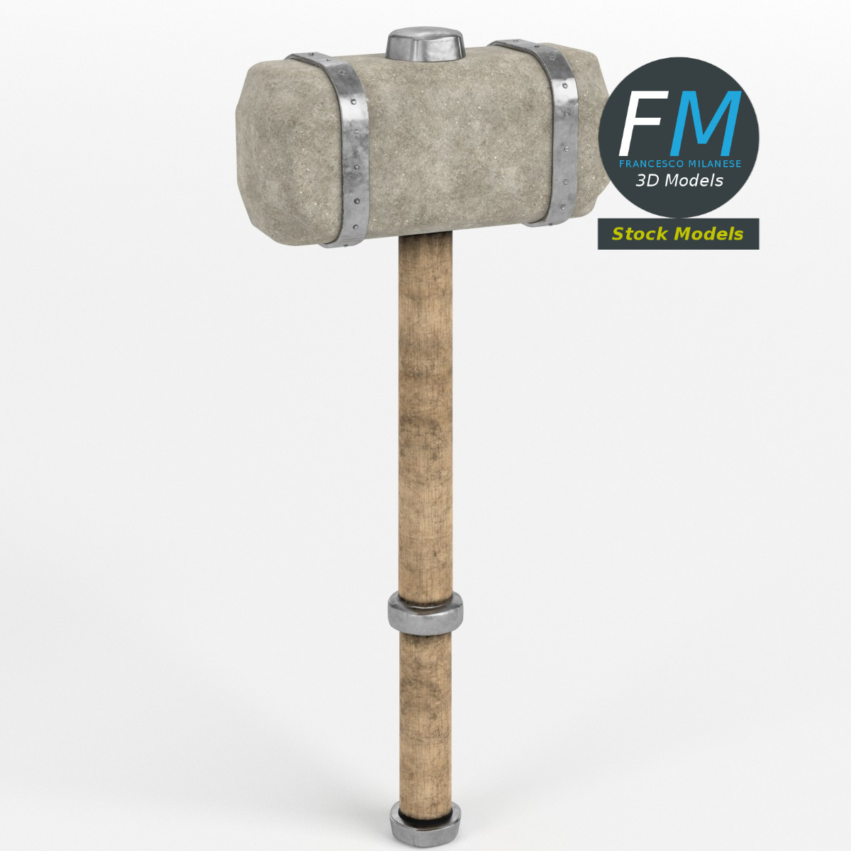 3D-Modell - Schwerer Vorschlaghammer - 01