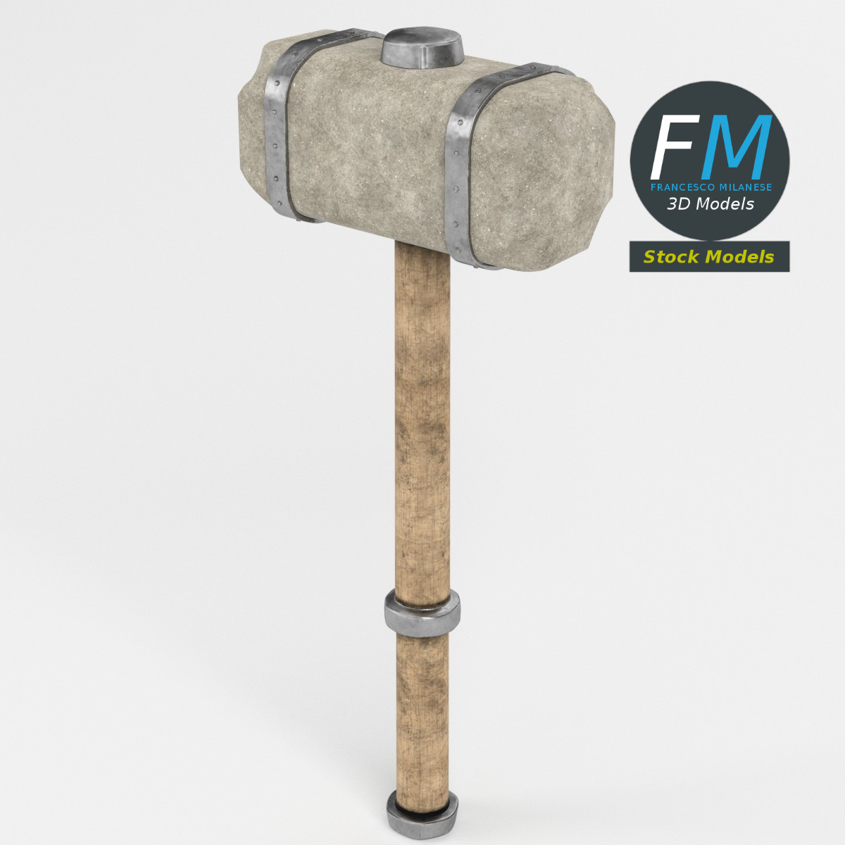 3D-Modell - Schwerer Vorschlaghammer - 02