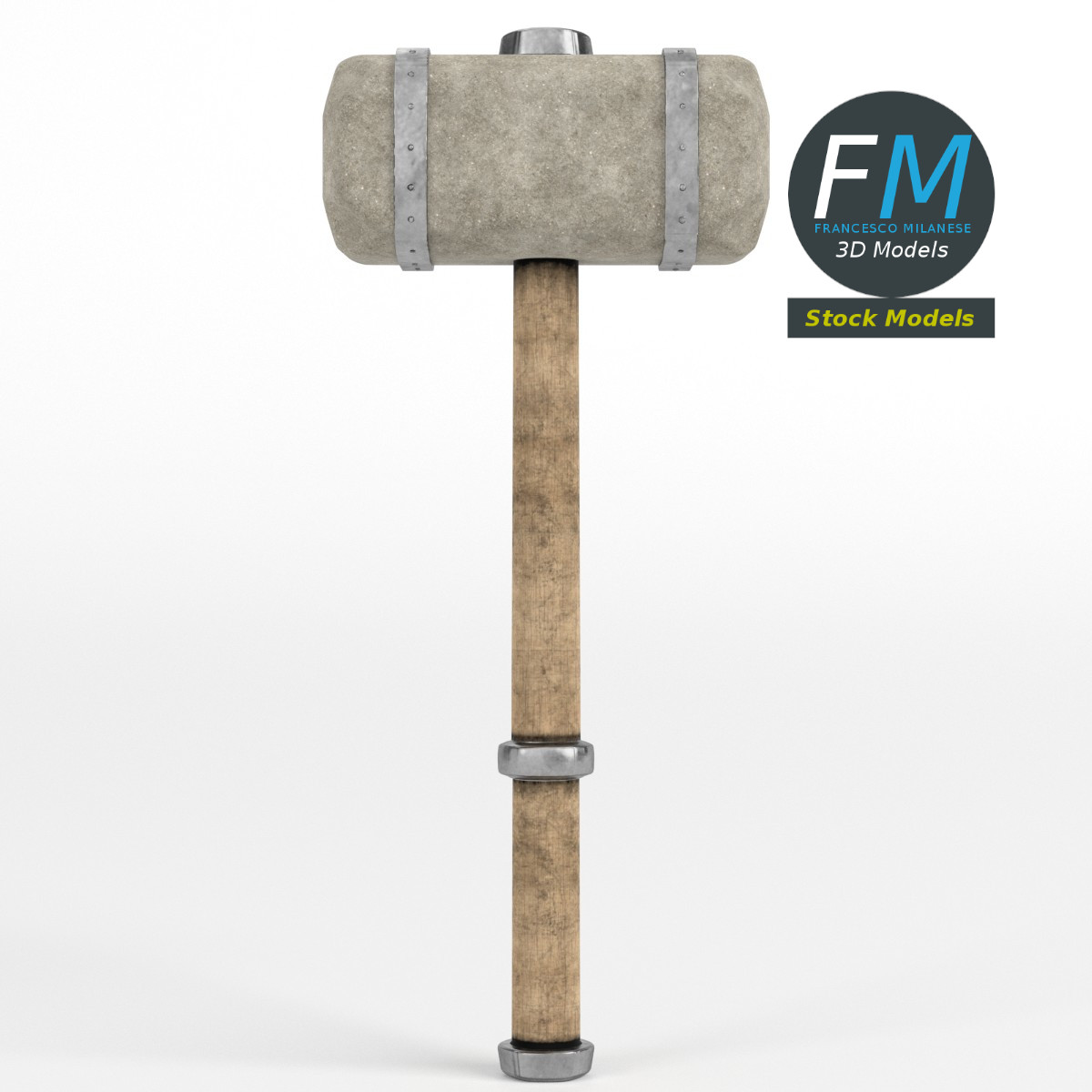 3D-Modell - Schwerer Vorschlaghammer - 03