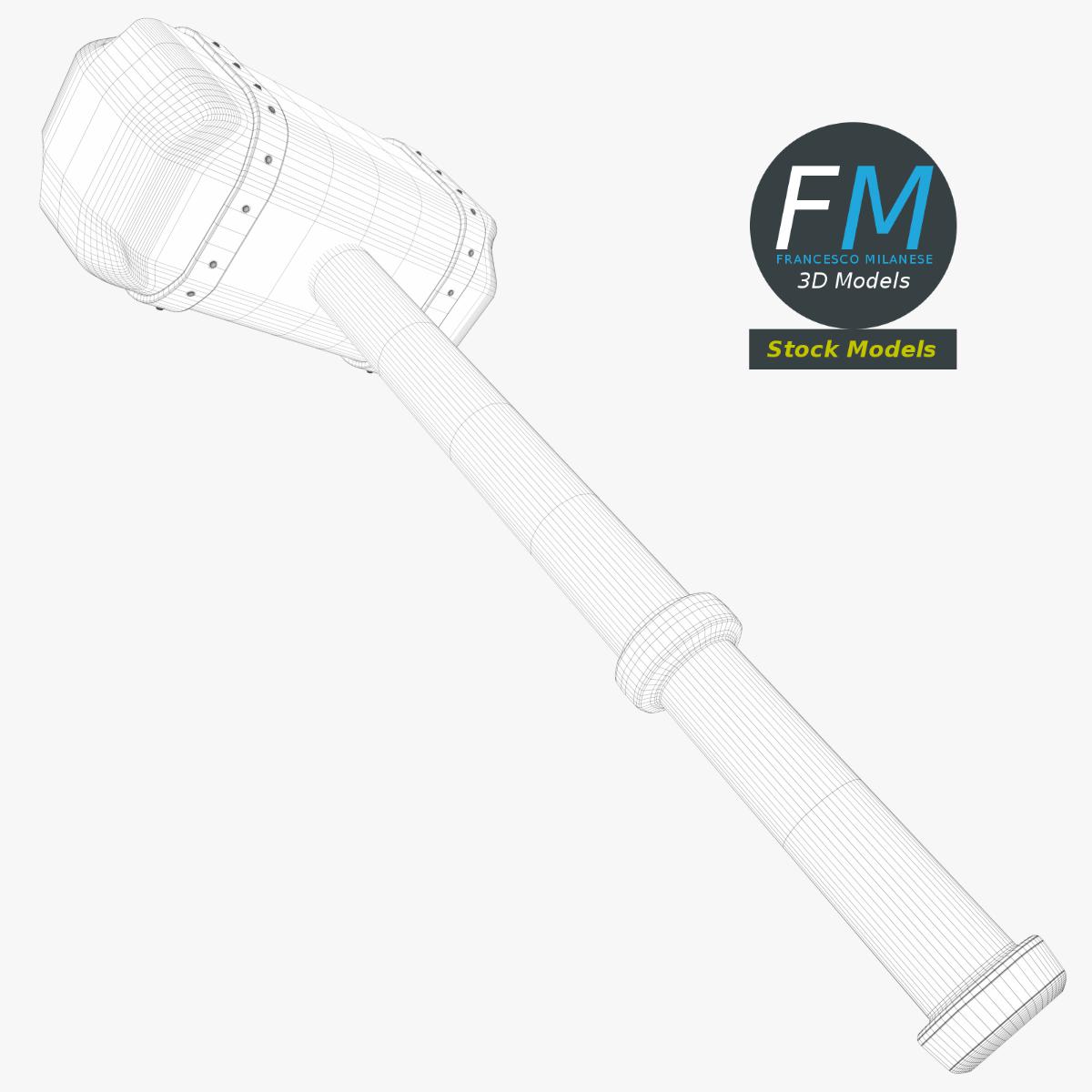 3D-Modell - Schwerer Vorschlaghammer - 08