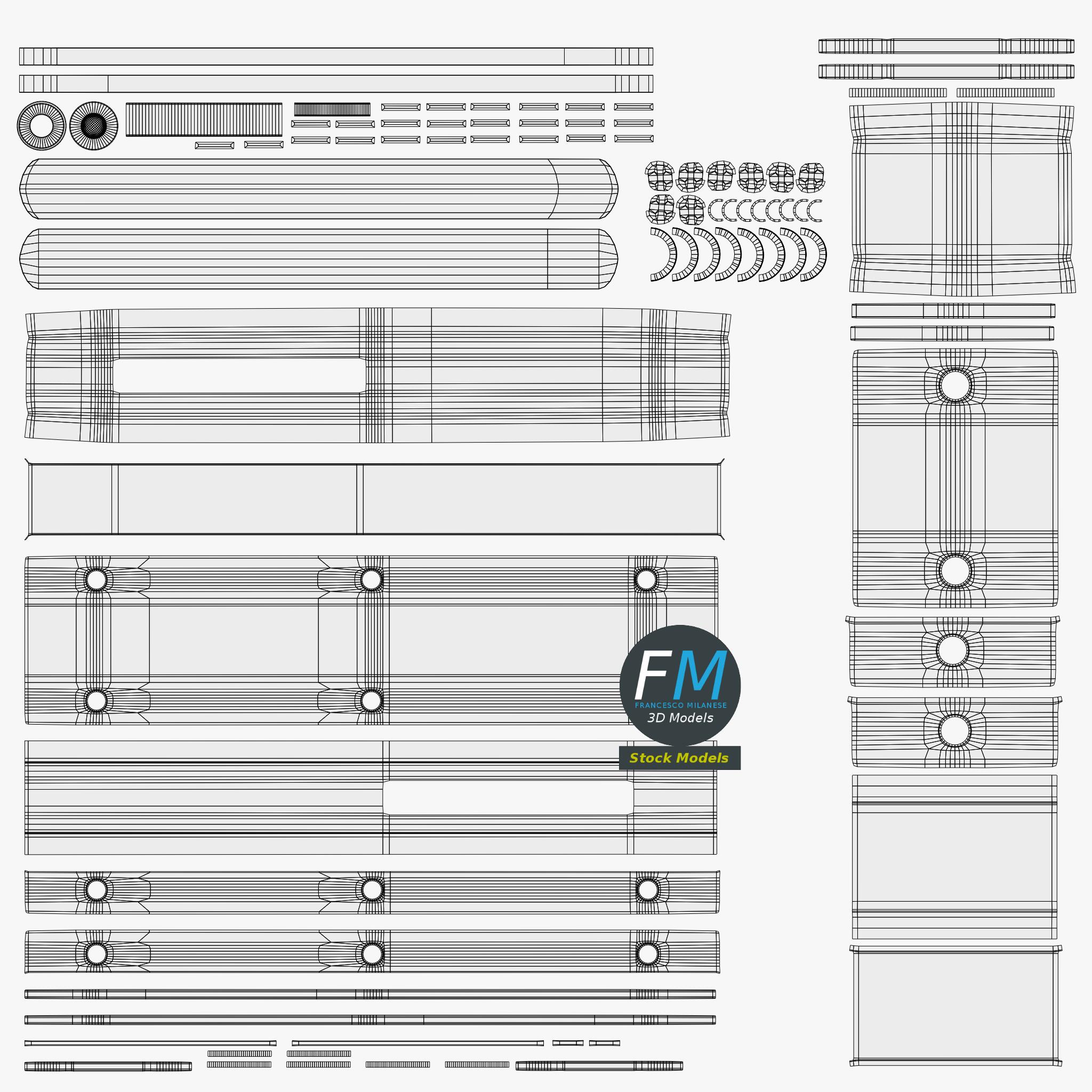 3D-Modell - Türschubriegel mit Knauf - 11 3D-Modell - Türschubriegel mit Knauf - 11