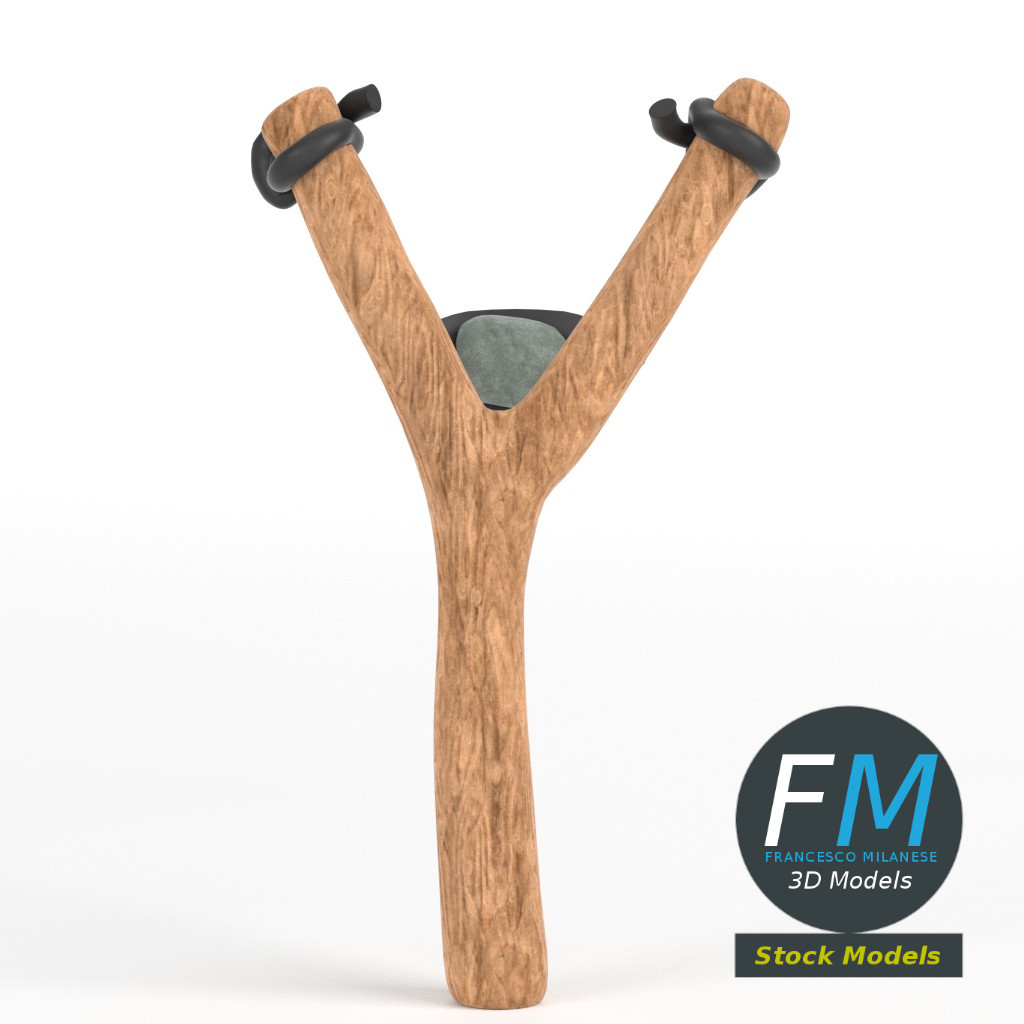 3D-Modell - Steinschleuder - 03