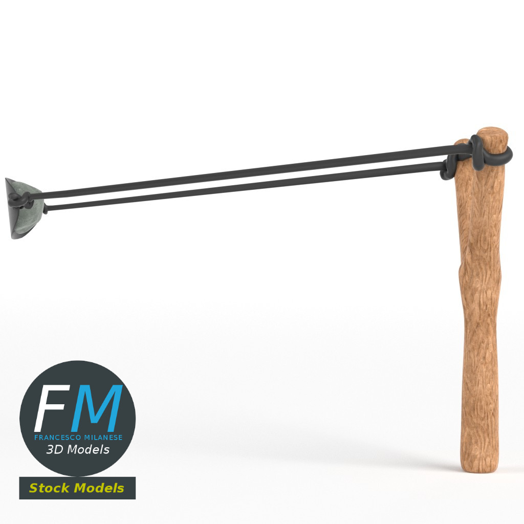 3D-Modell - Steinschleuder - 04