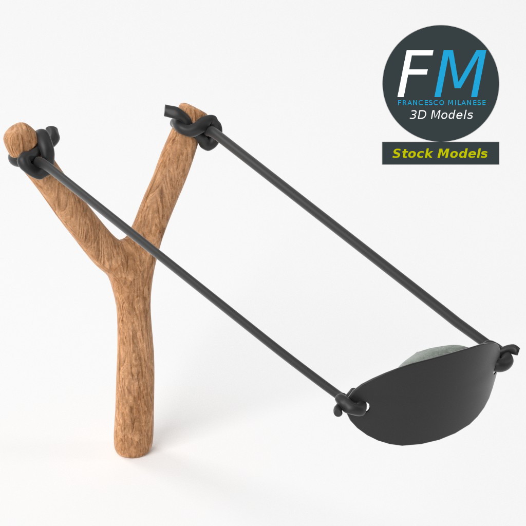 3D-Modell - Steinschleuder - 05