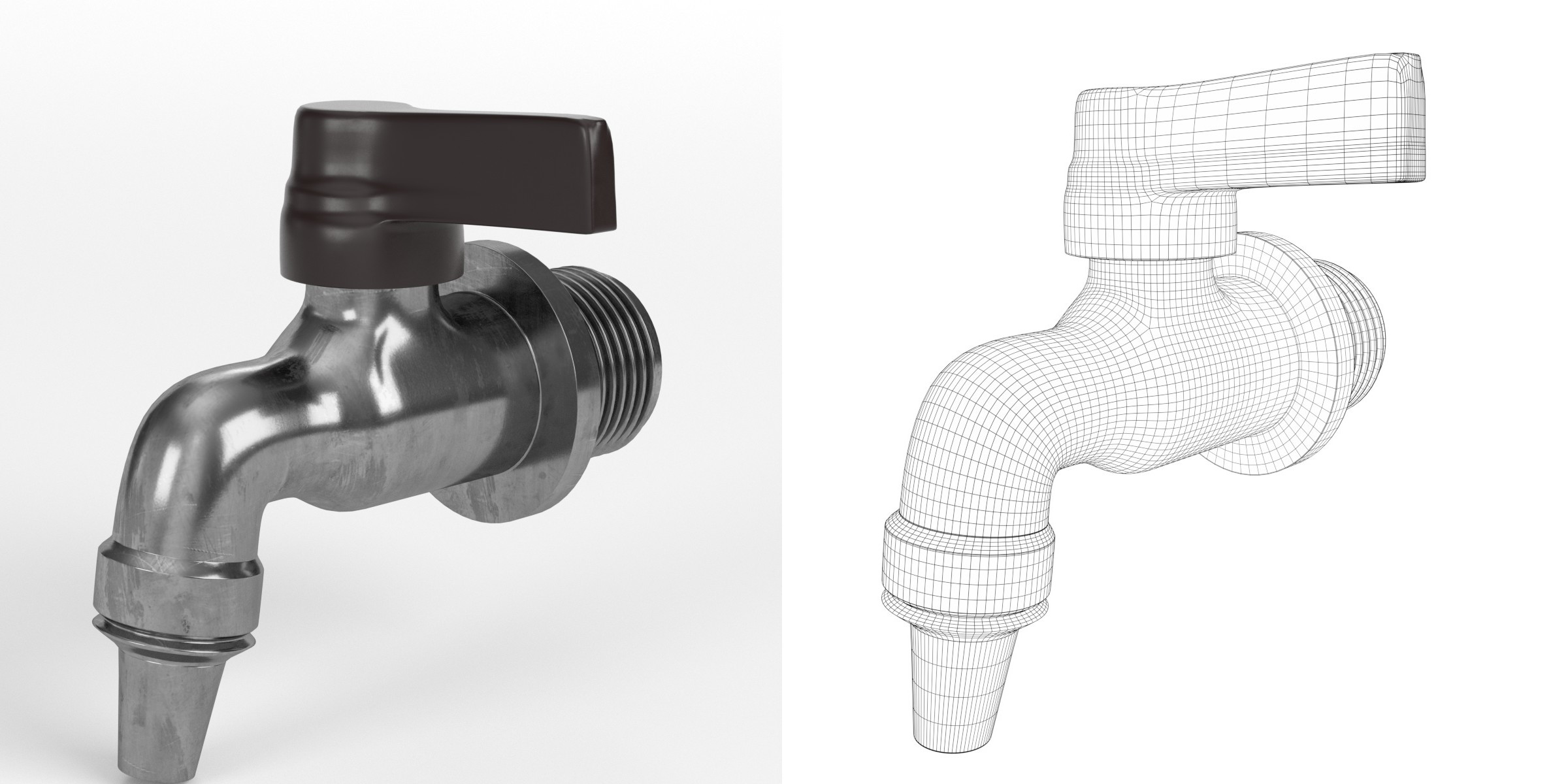 3D-Modell - Kleiner Wasserhahn