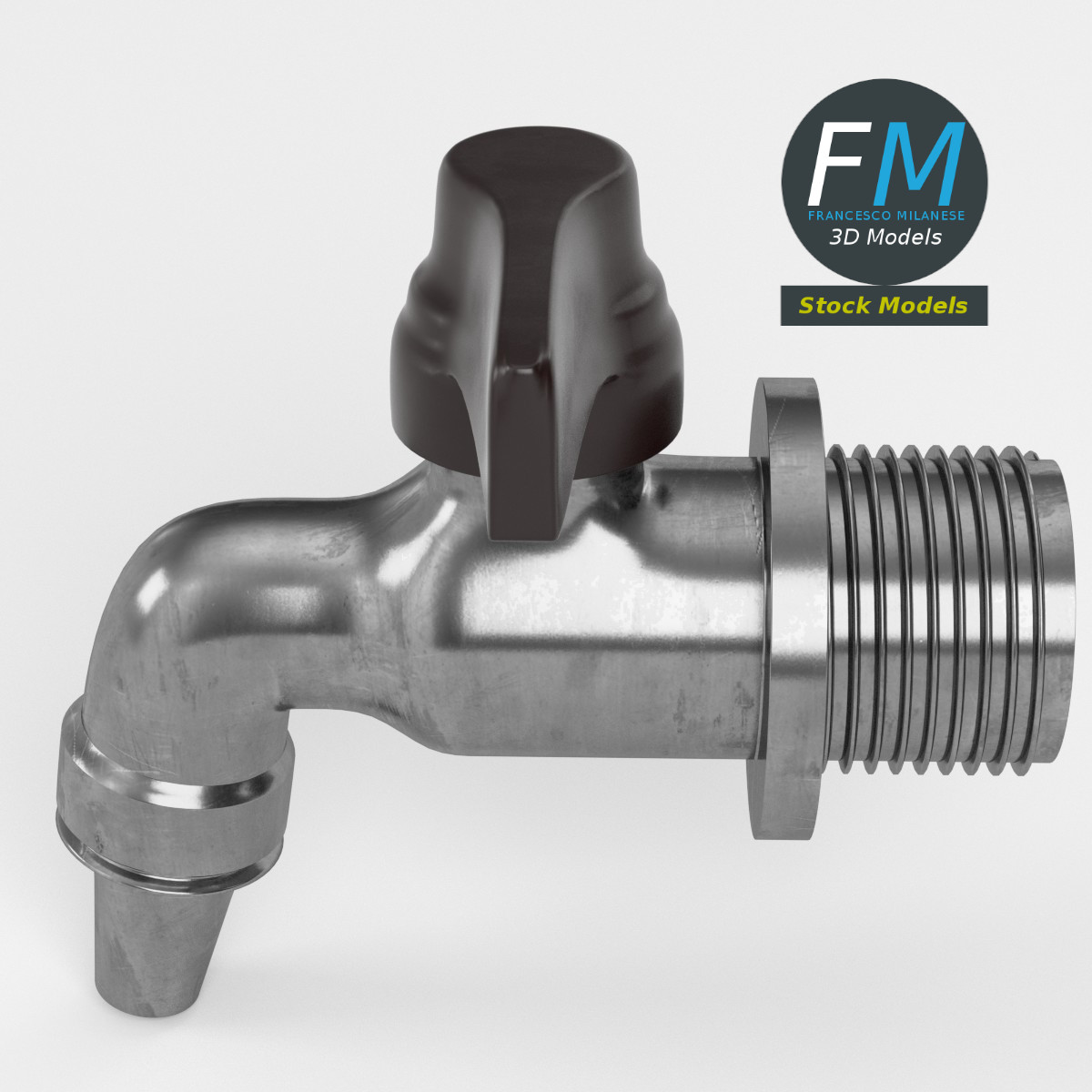 3D-Modell - Kleiner Wasserhahn - 02