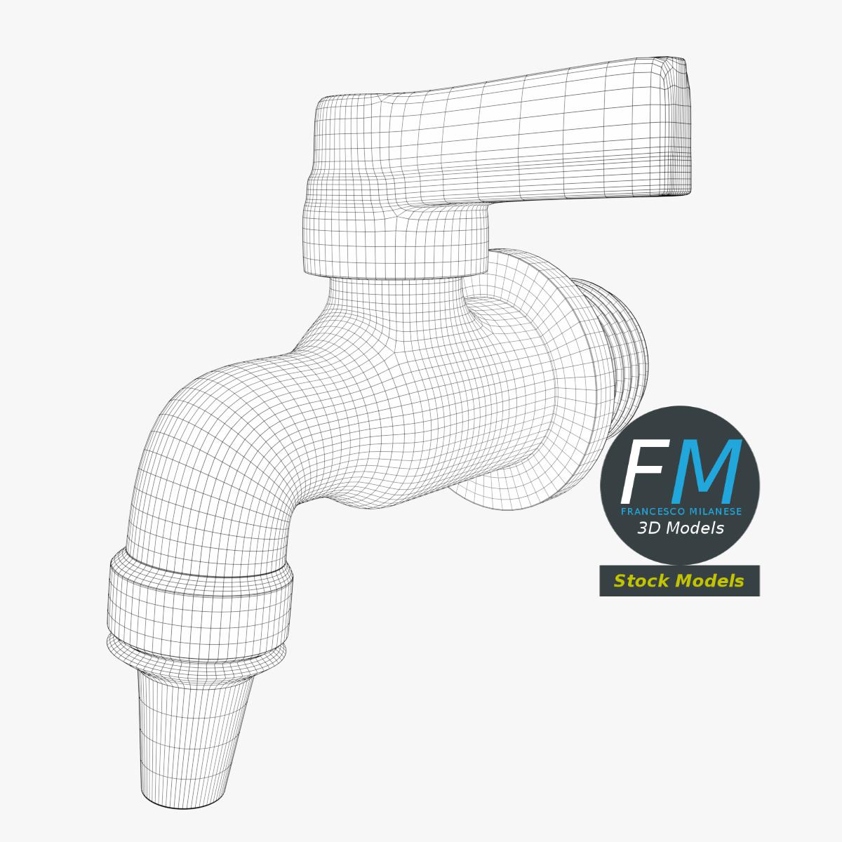 3D-Modell - Kleiner Wasserhahn - 07