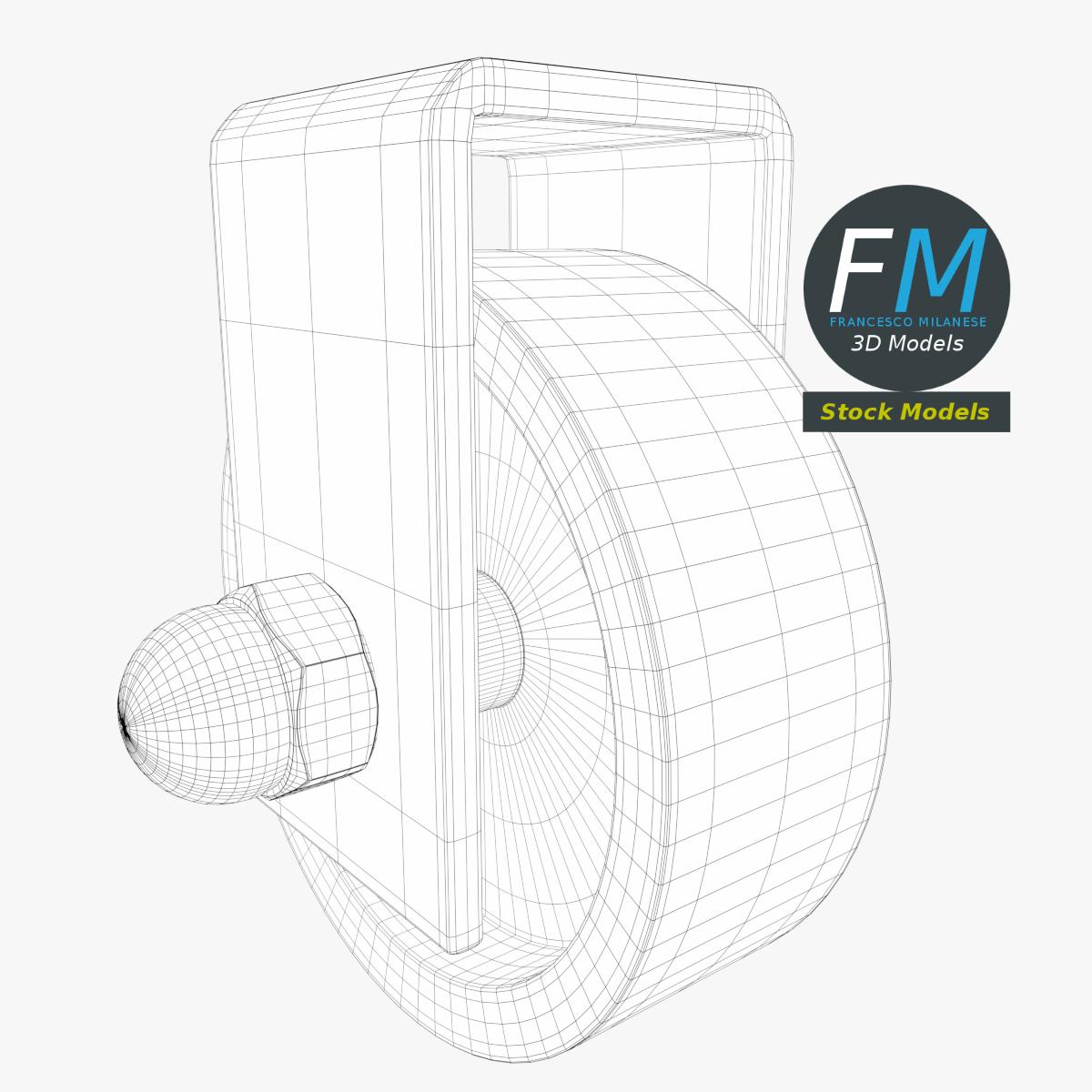 3D-Modell - Kleines Kunststoffrad - 07