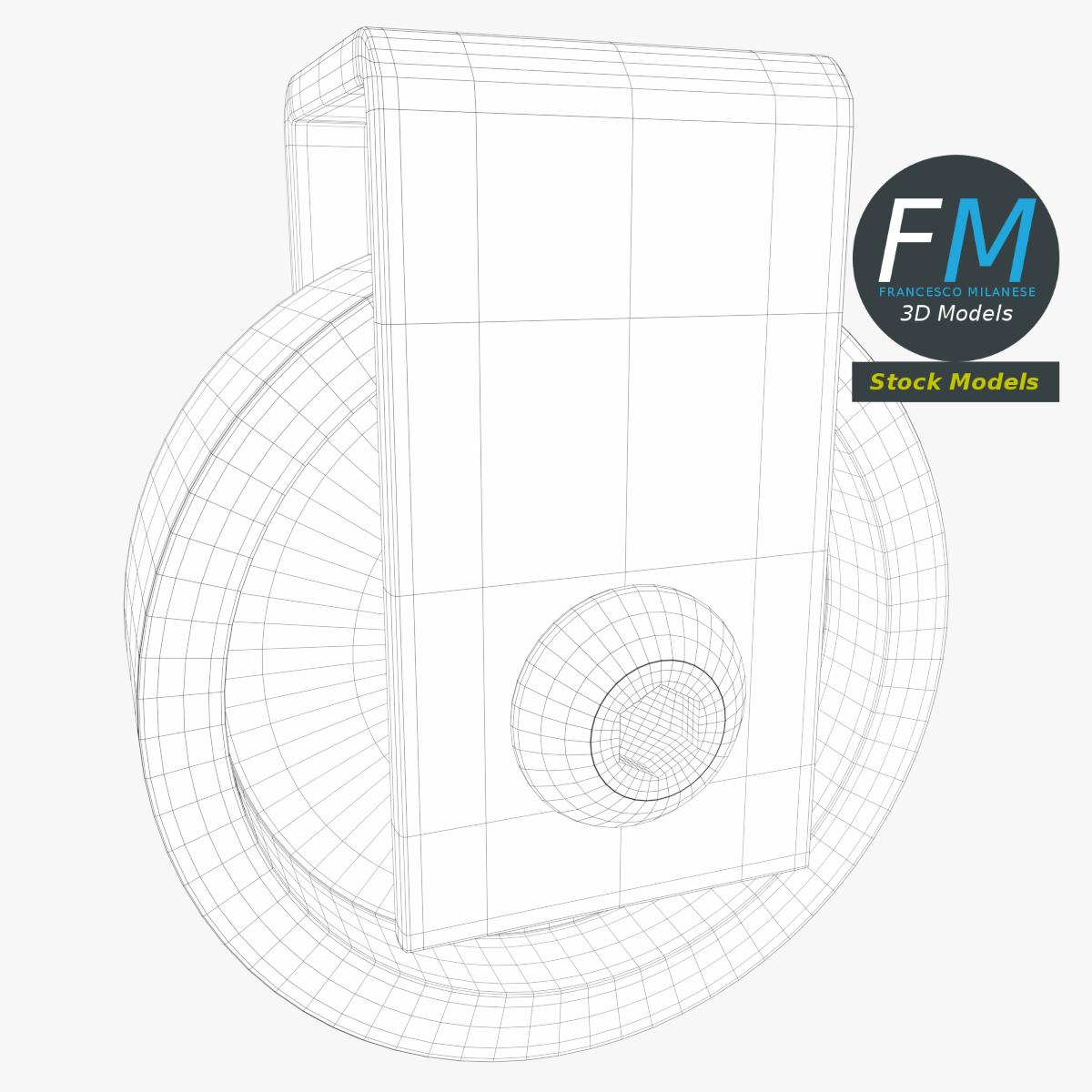3D-Modell - Kleines Kunststoffrad - 08