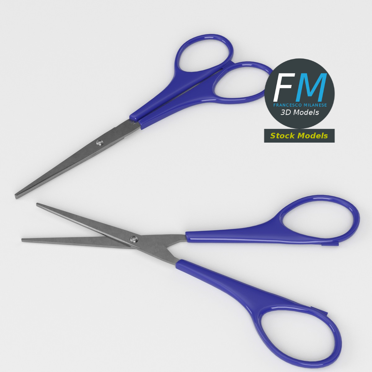 3D-Modell - Kleine Schere - 02