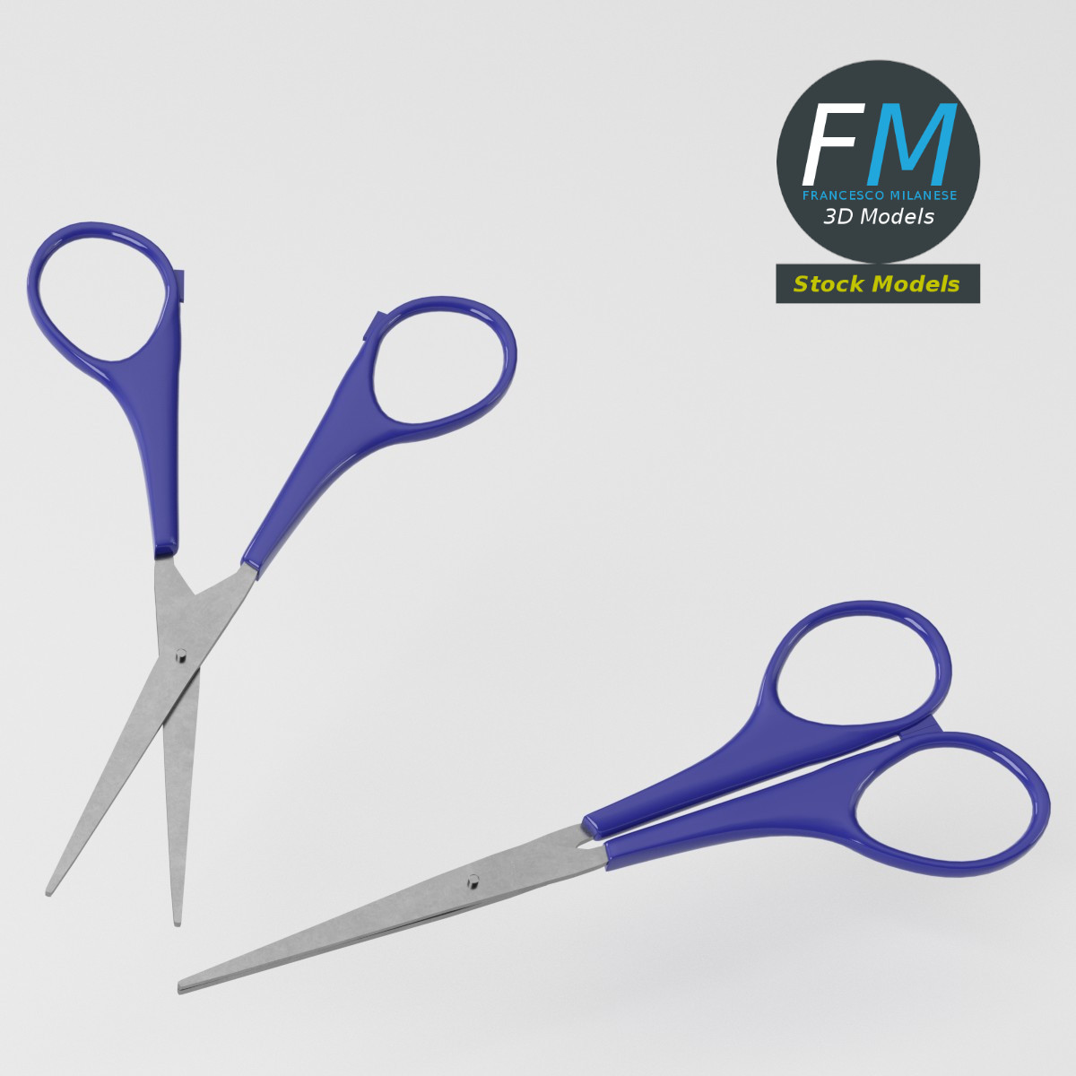 3D-Modell - Kleine Schere - 05