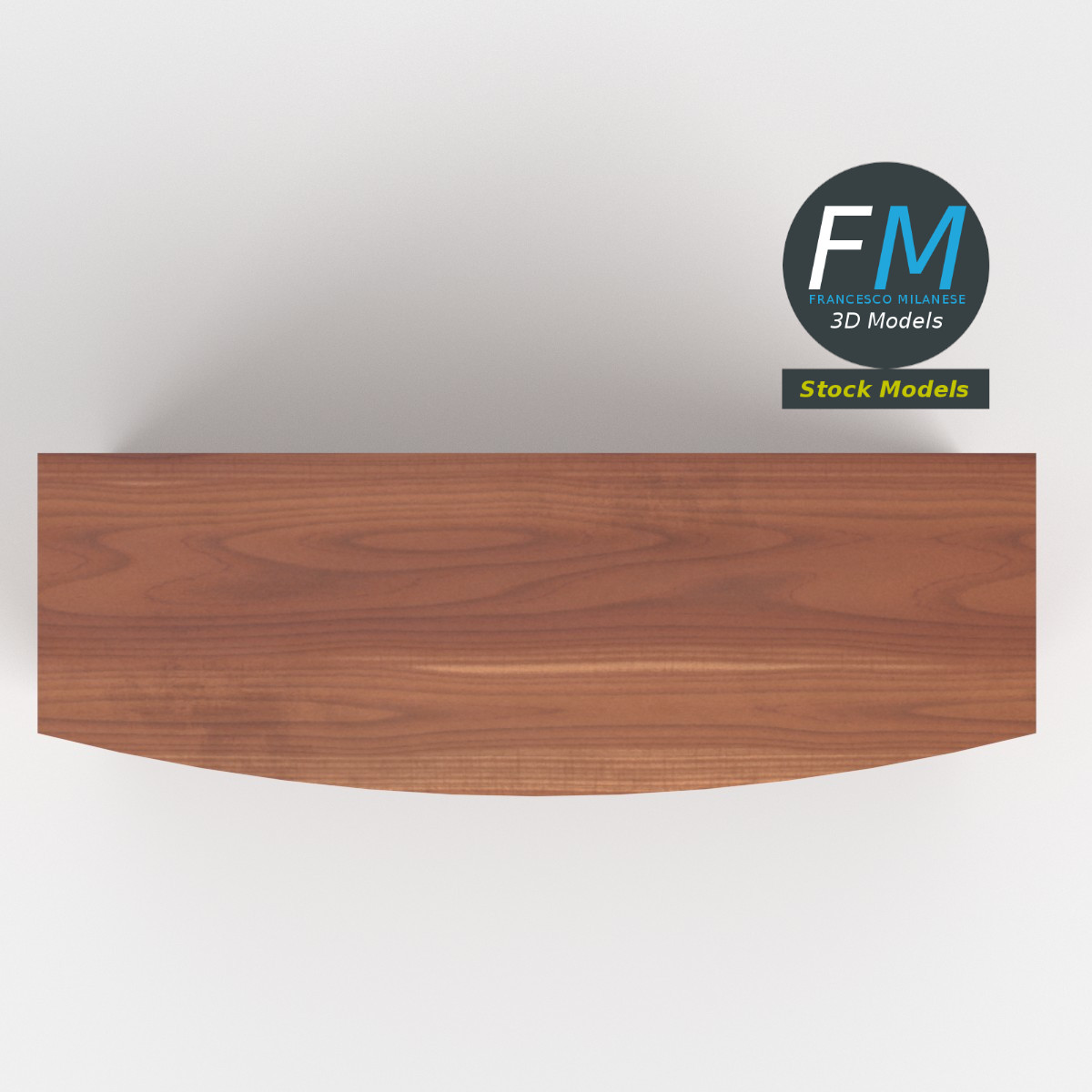 3D-Modell - Kleiner Beistelltisch mit Ablage - 06