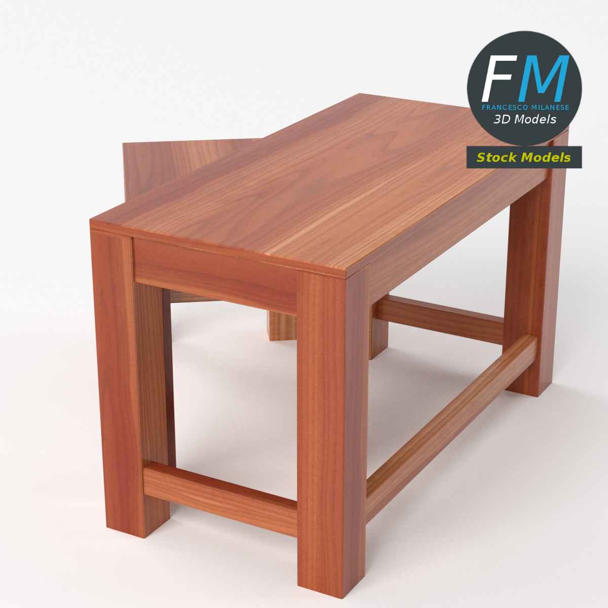 3D-Modell - Kleine Beistelltische - 05