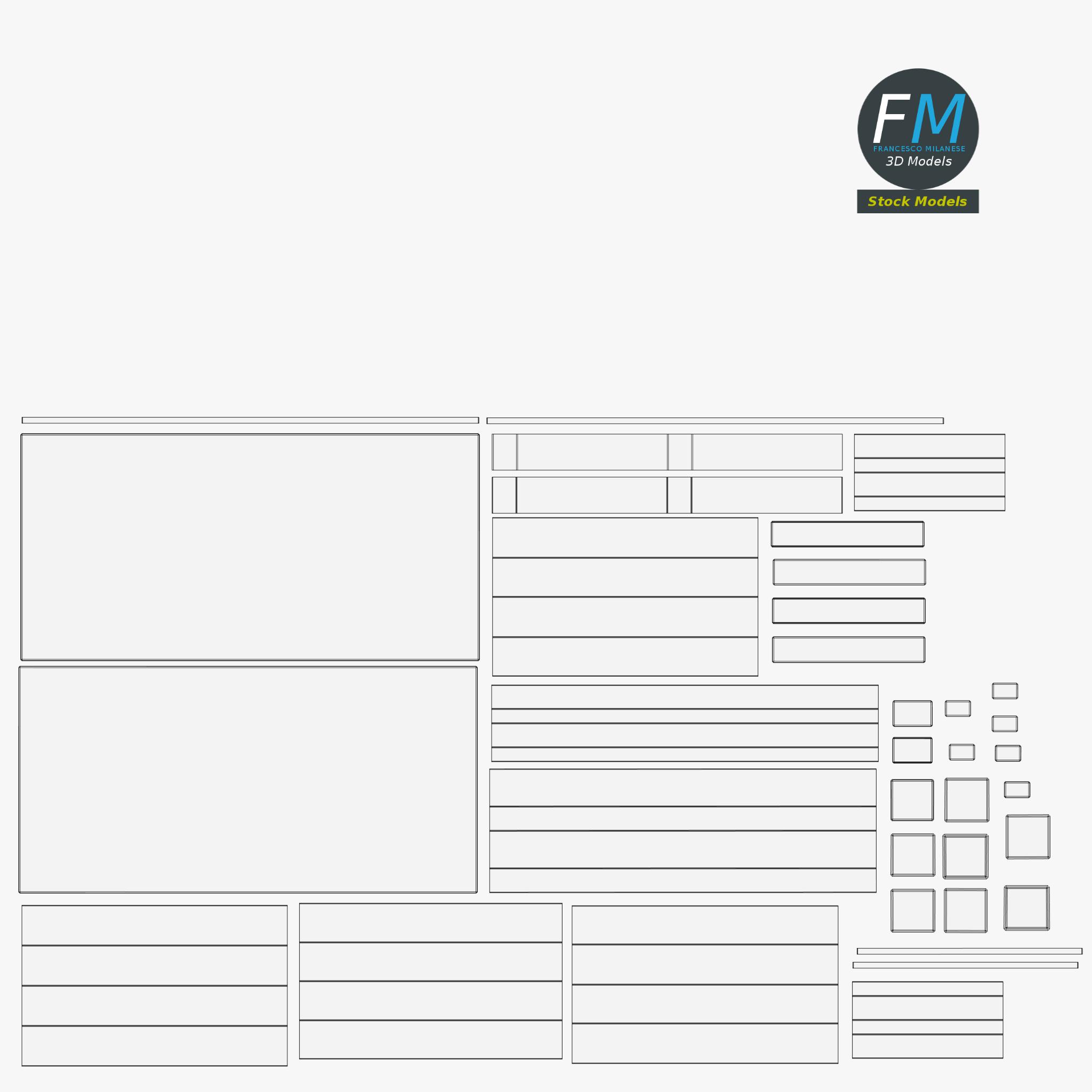 3D-Modell - Kleine Beistelltische - 11