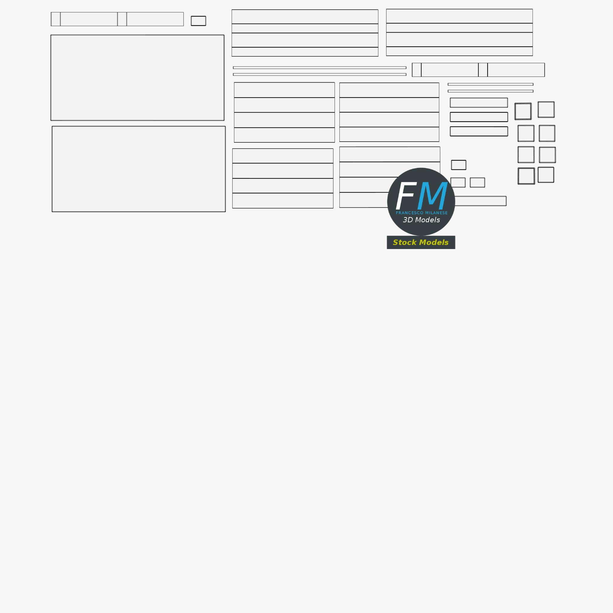 3D-Modell - Kleine Beistelltische - 12 3D-Modell - Kleine Beistelltische - 12